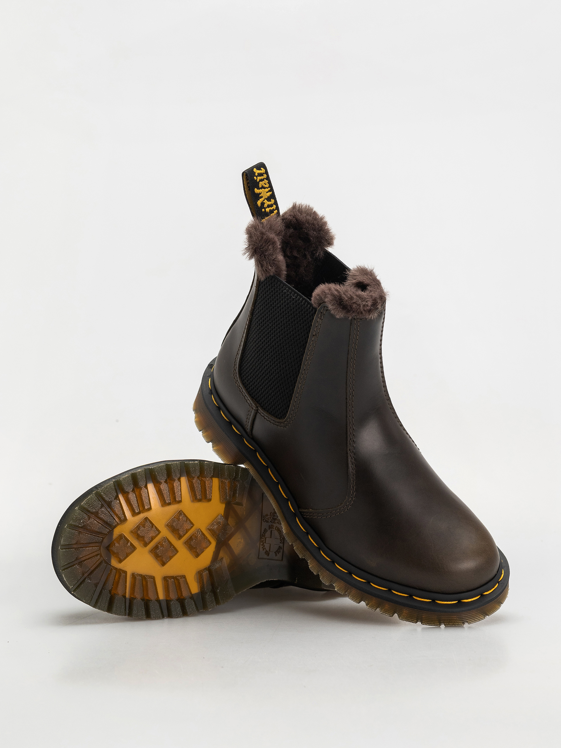 Dr. Martens 2976 Leonore Chelsea Wmn Cipők (dark taupe taupe orleans)