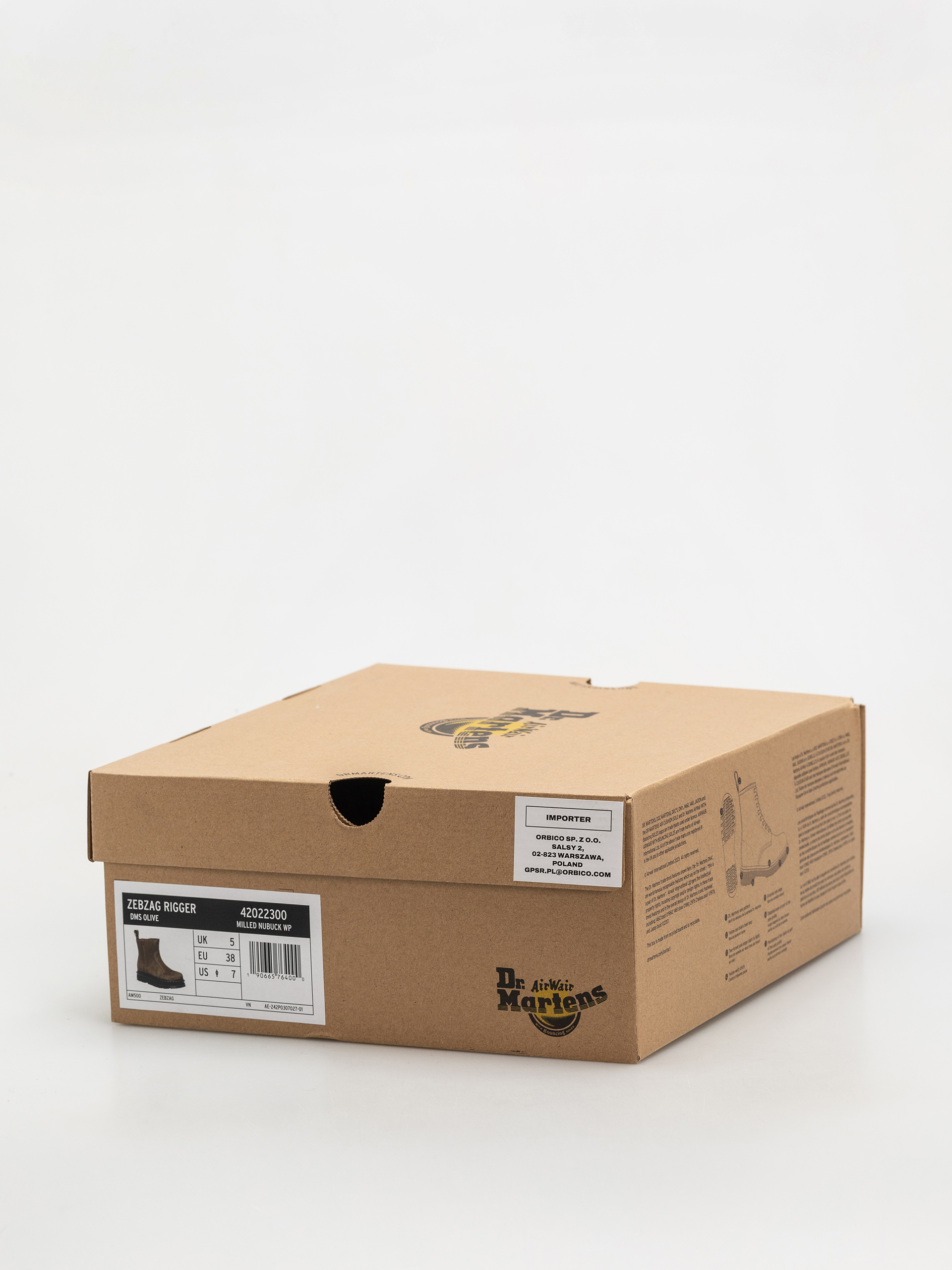 Dr. Martens ZebZag Rigger Rigger Wmn Cipők (dms olive milled nubuck wp)