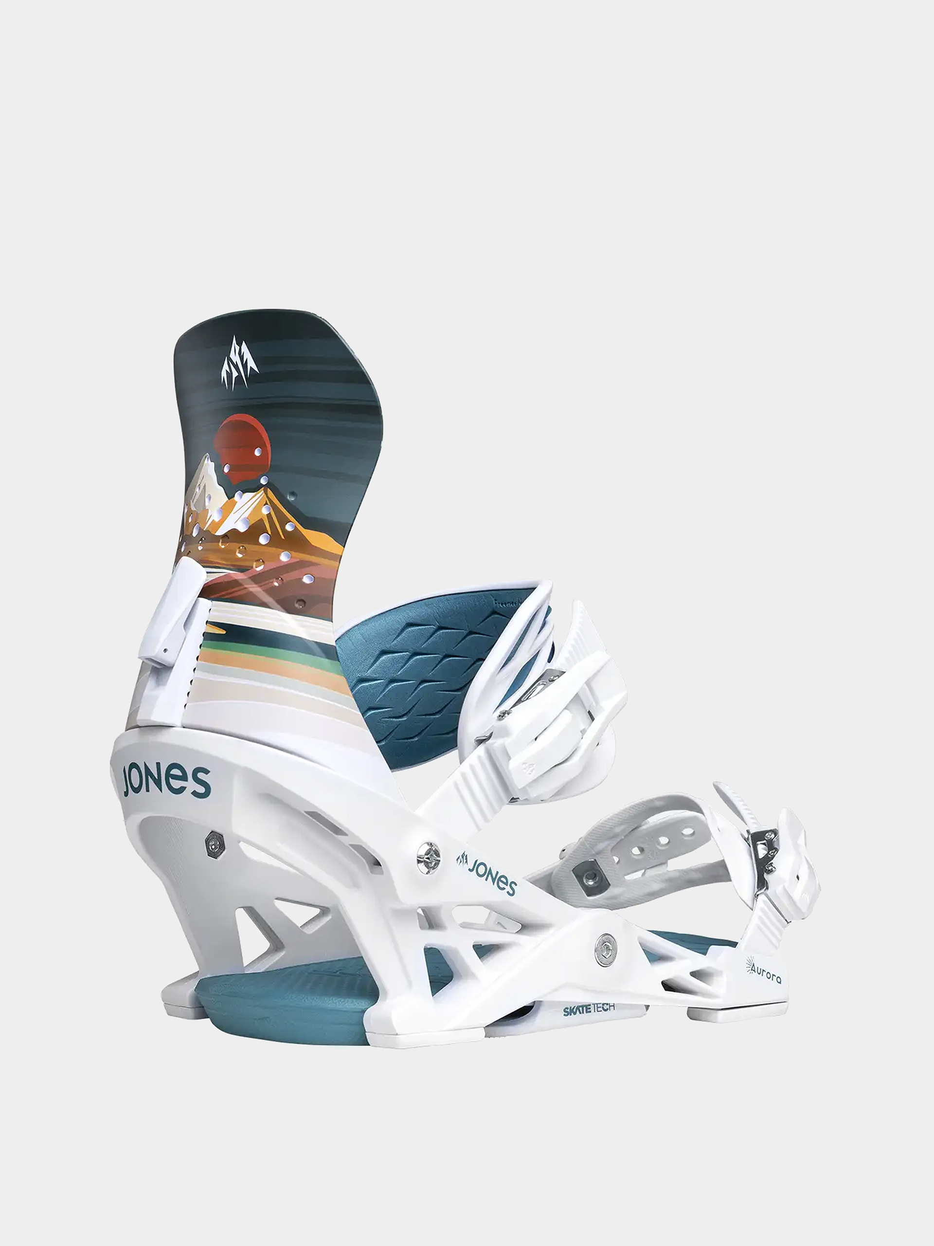 Női Snowboard kötés Jones Snowboards Aurora Art (annie brace white)