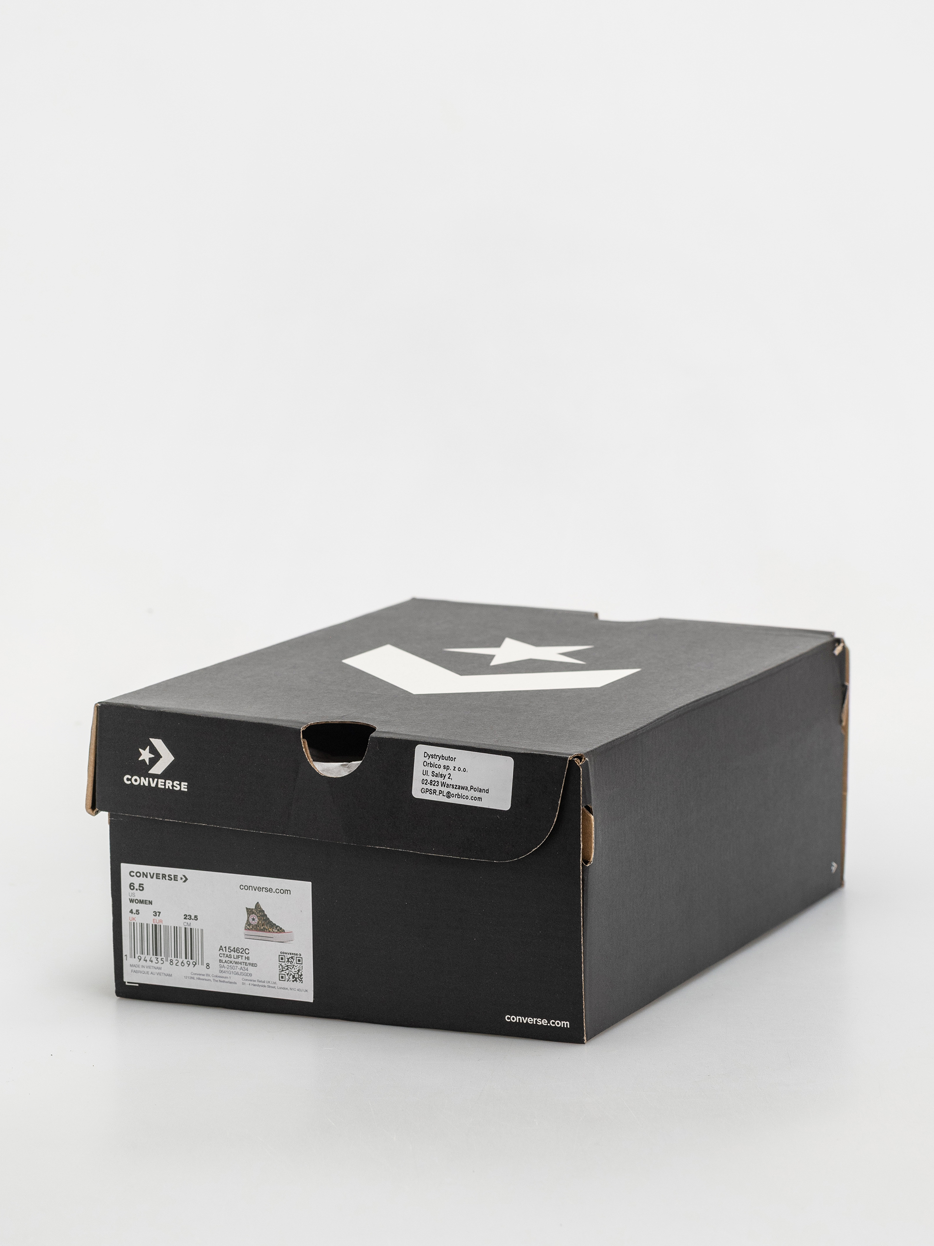 Converse Chuck Taylor All Star Lift Hi Wmn Tornacipők (black/white/red)