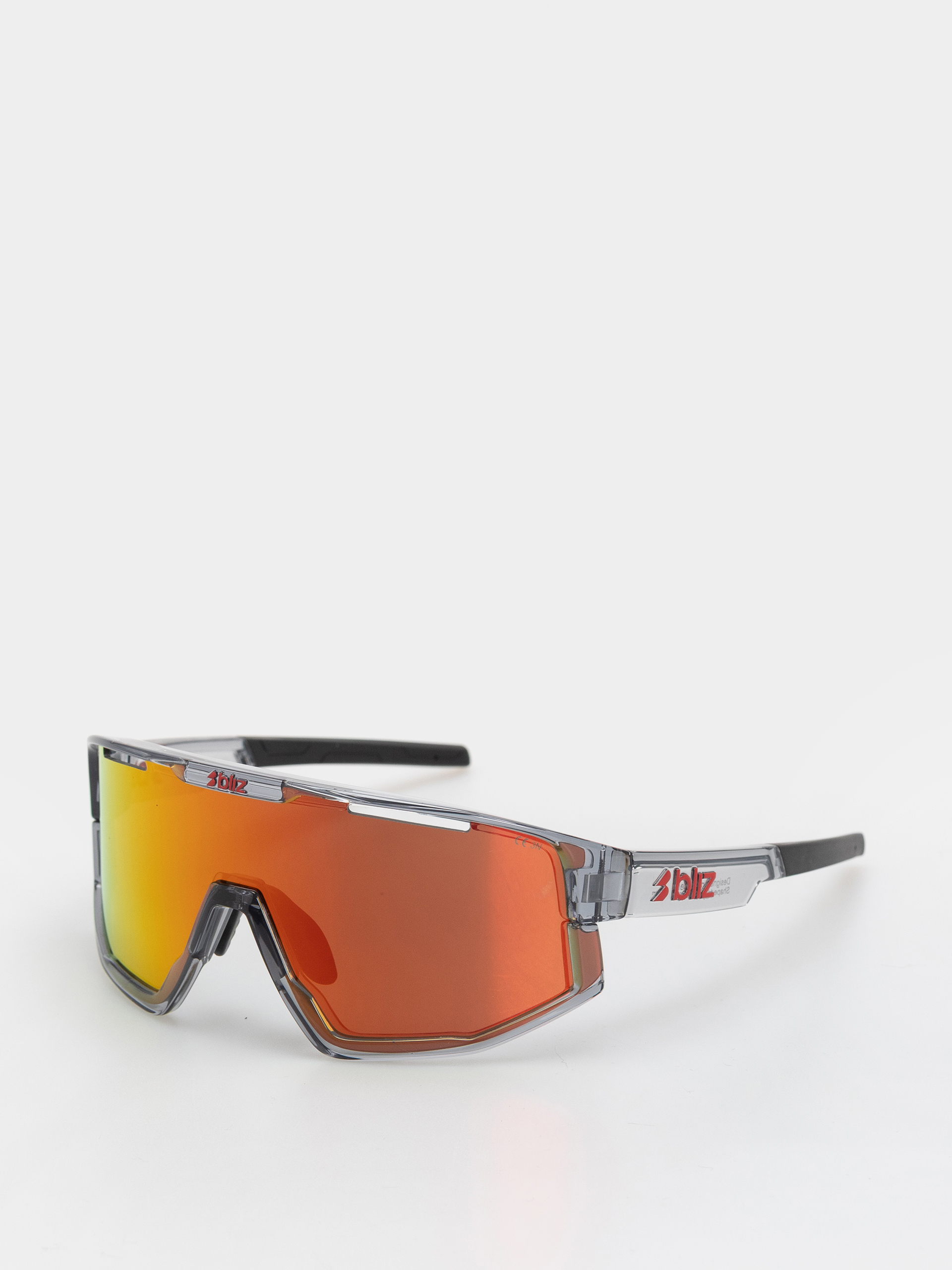 Bliz Fusion Napszemu00fcvegek (transparent dark grey/brow w red multi)
