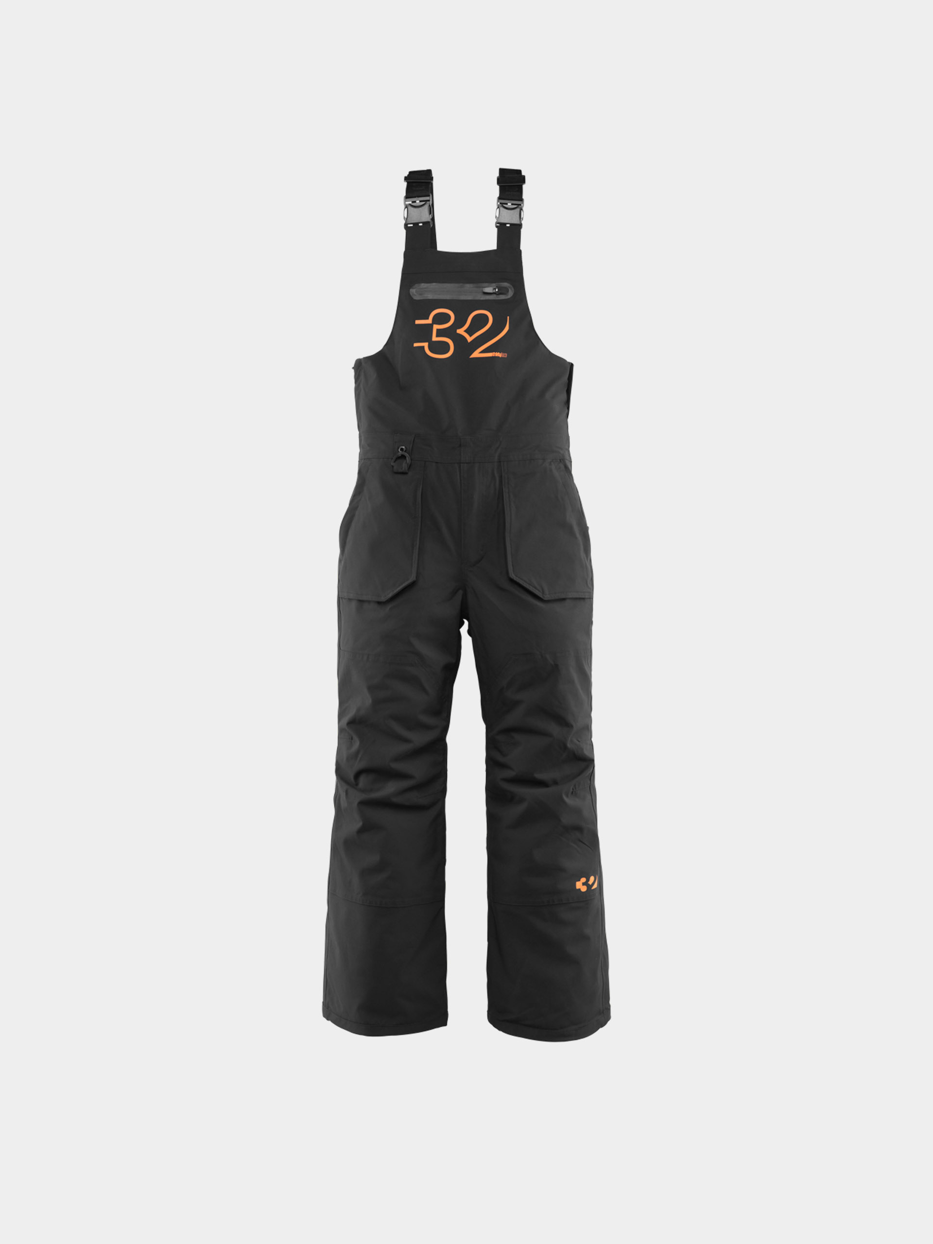Snowboard nadrág ThirtyTwo Youth Basement Bib JR (black/orange)