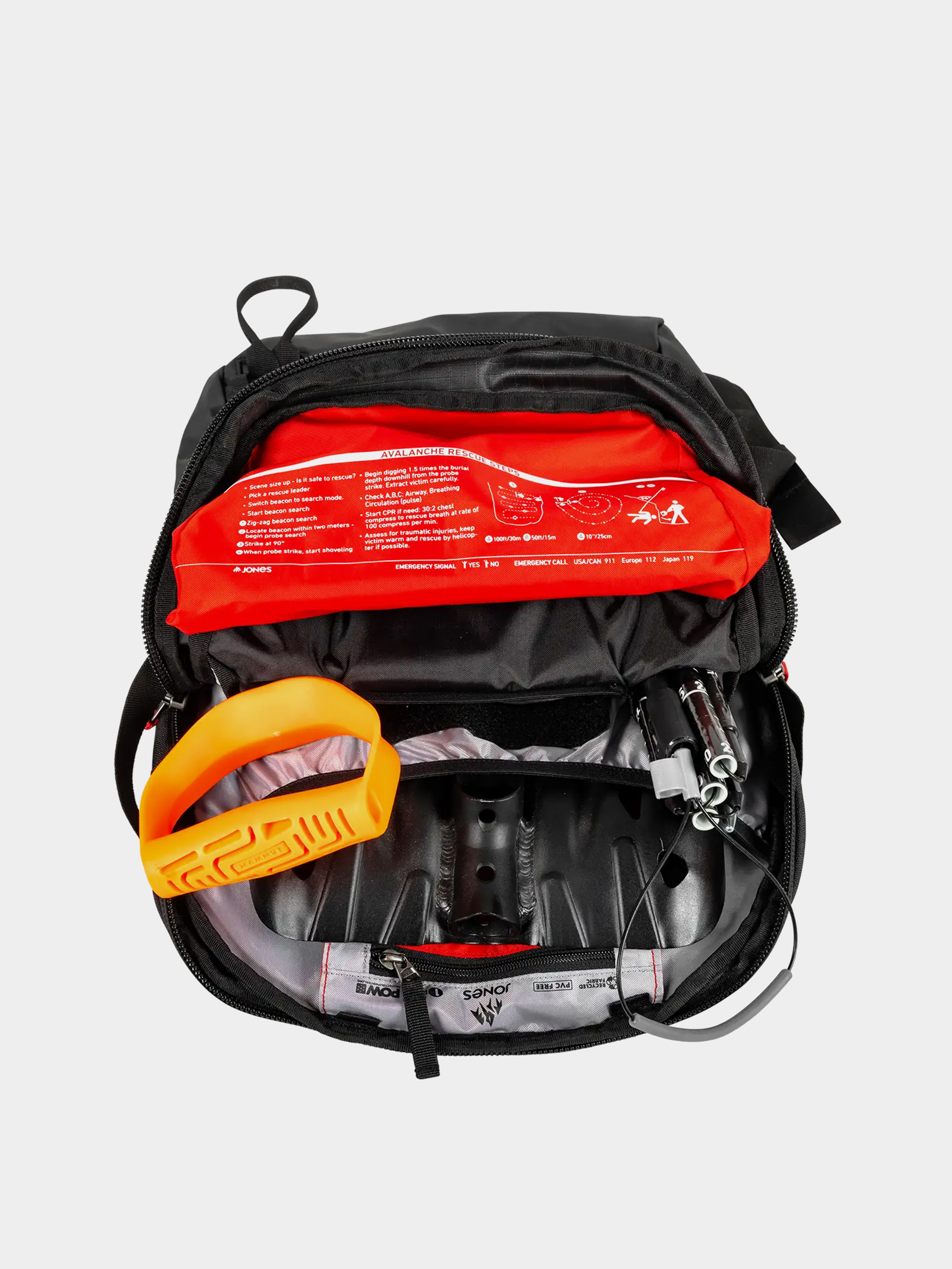 Hátizsák Jones Snowboards Deeper 19L (stealth black)