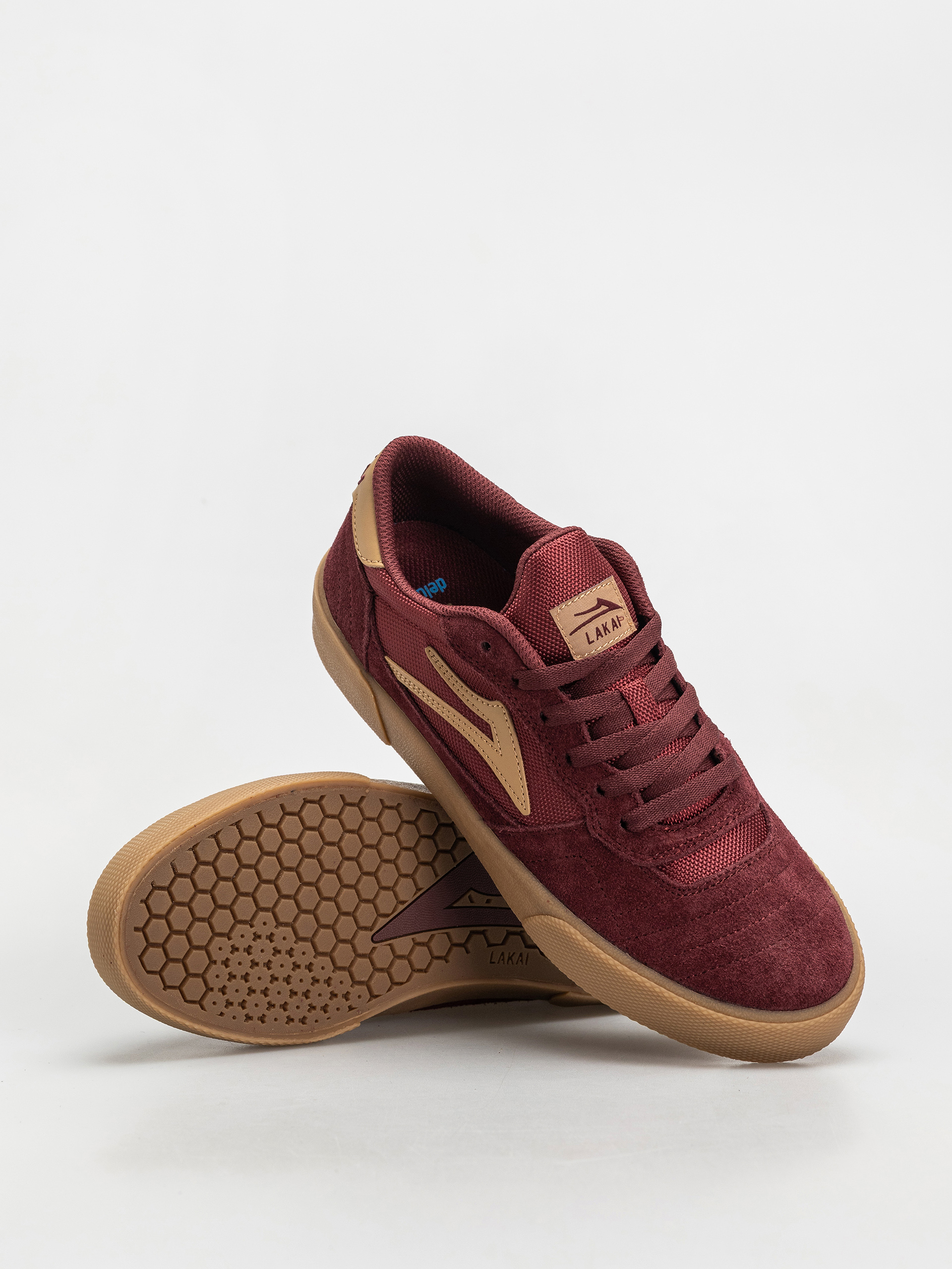 Cipők Lakai Cambridge (burgundy suede)