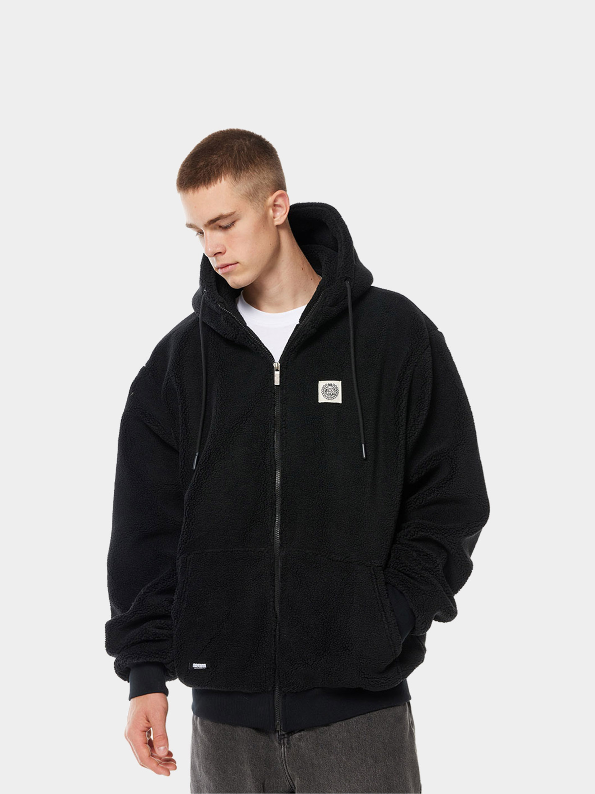 Dzseki MassDnm Patch Teddy Zip Hoody