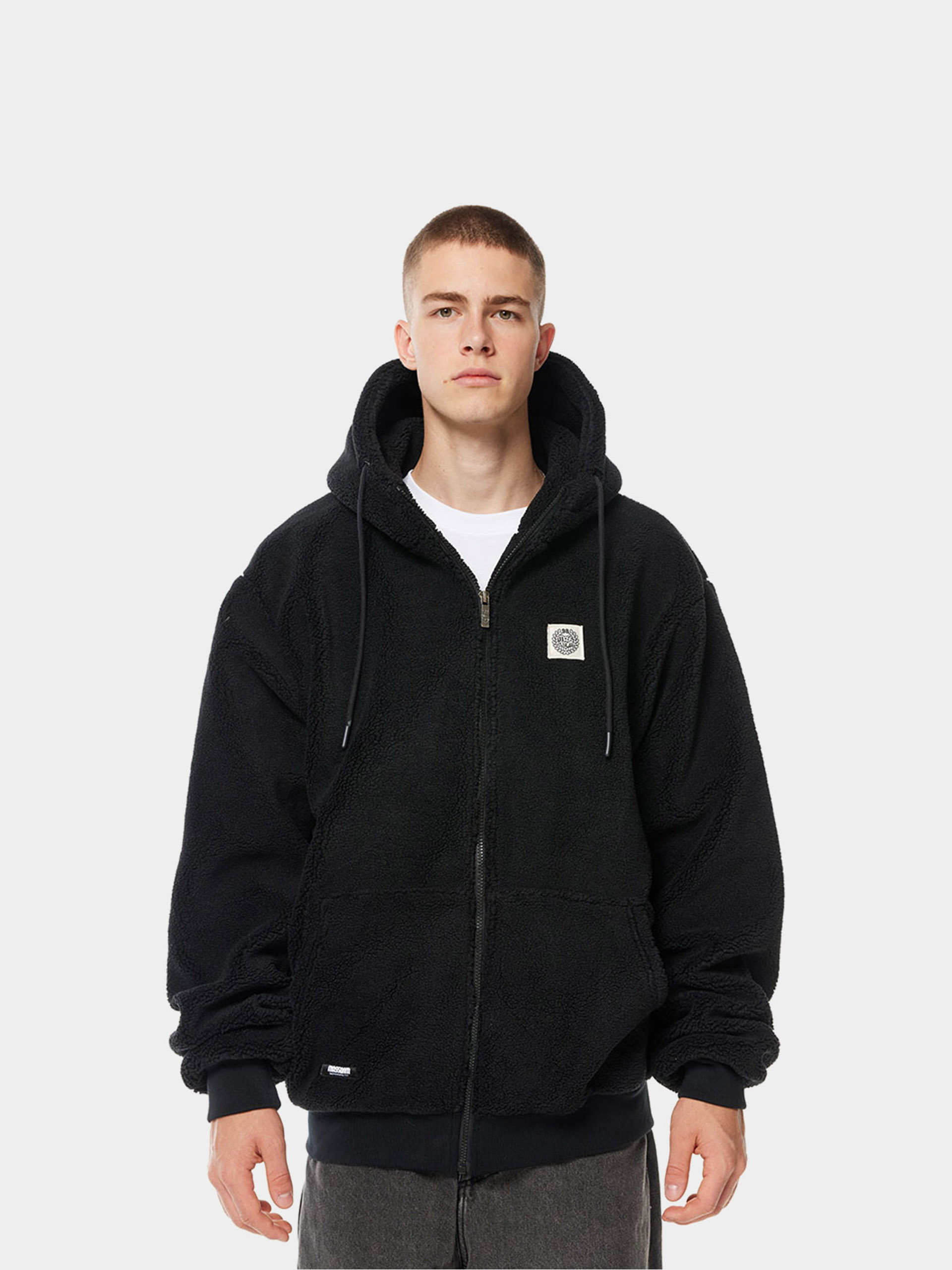 Dzseki MassDnm Patch Teddy Zip Hoody (grey)