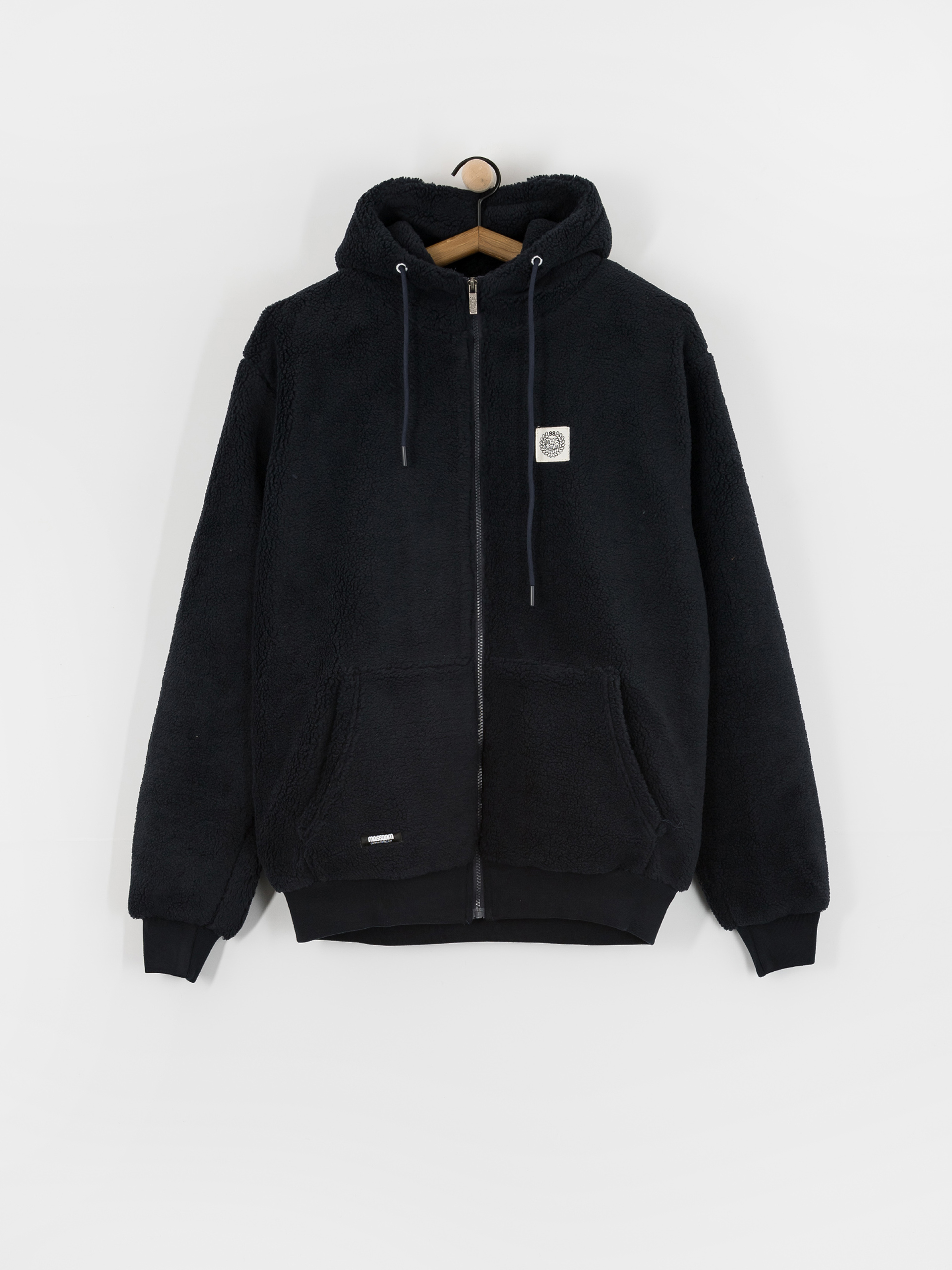 MassDnm Patch Teddy Zip Hoody Dzseki (navy)