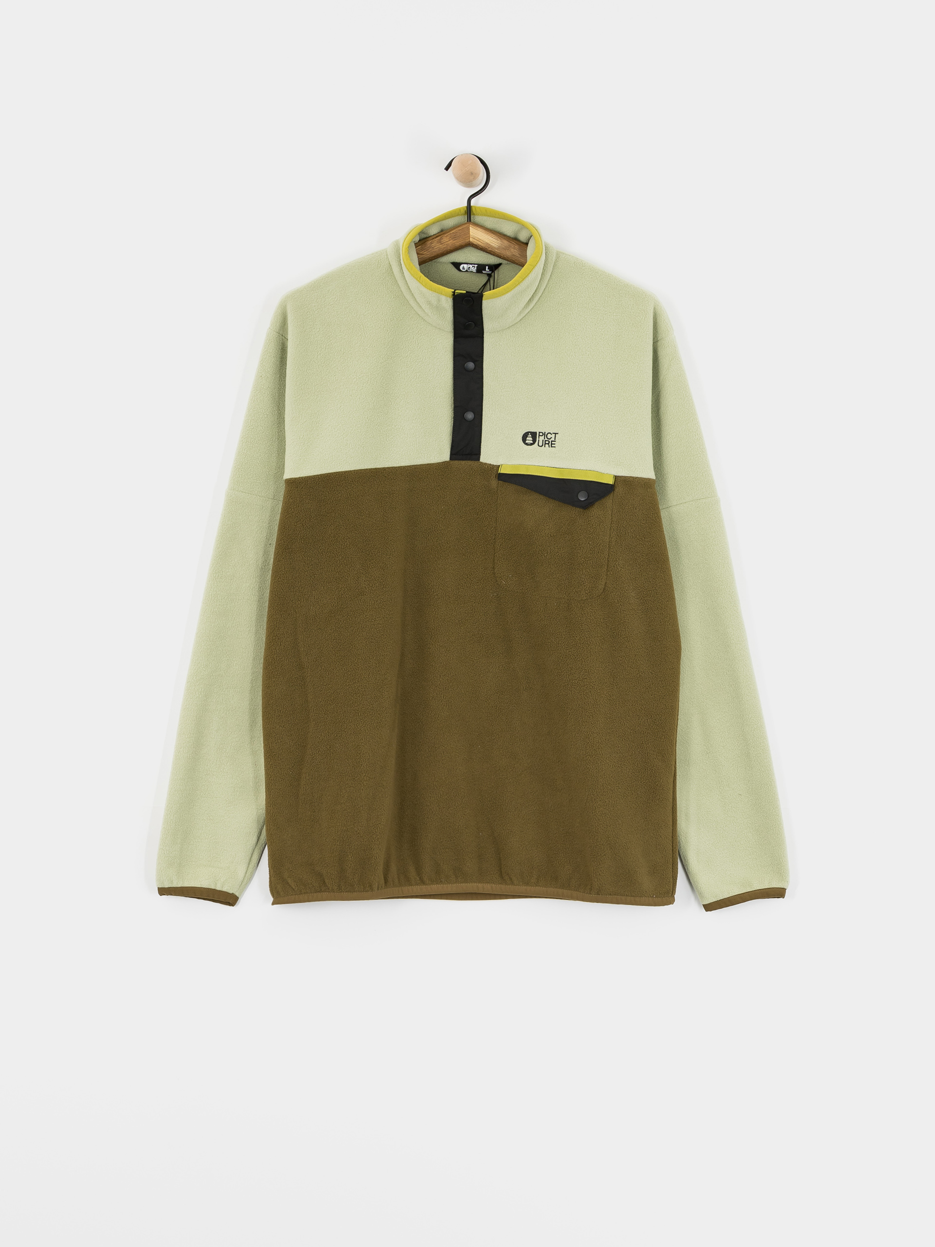 Férfi Picture Arcca 1/4 Zip Polár pulóver (tobacco)