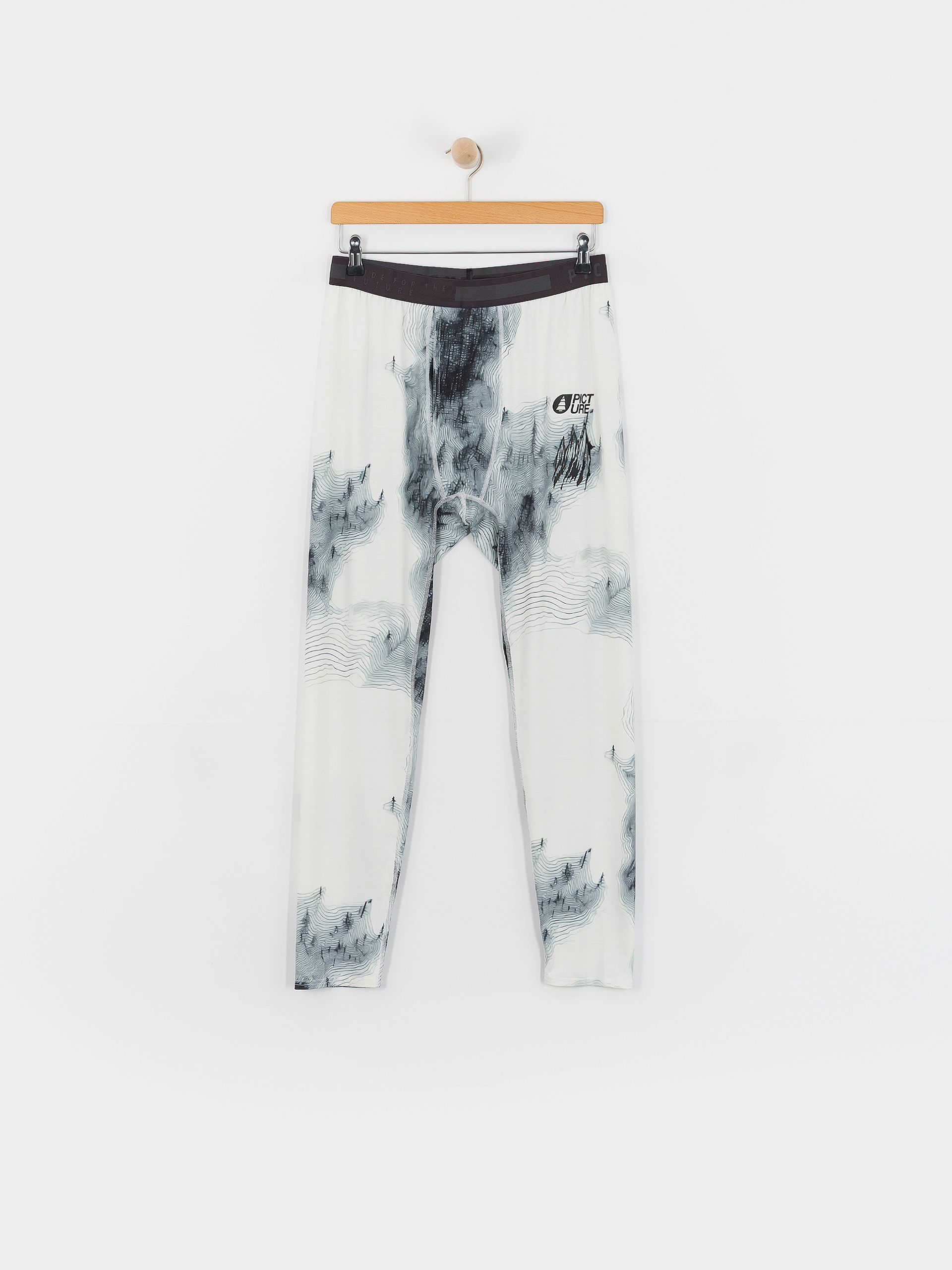 Picture Lhotse Printed Thermo leggings (snowy pine print)