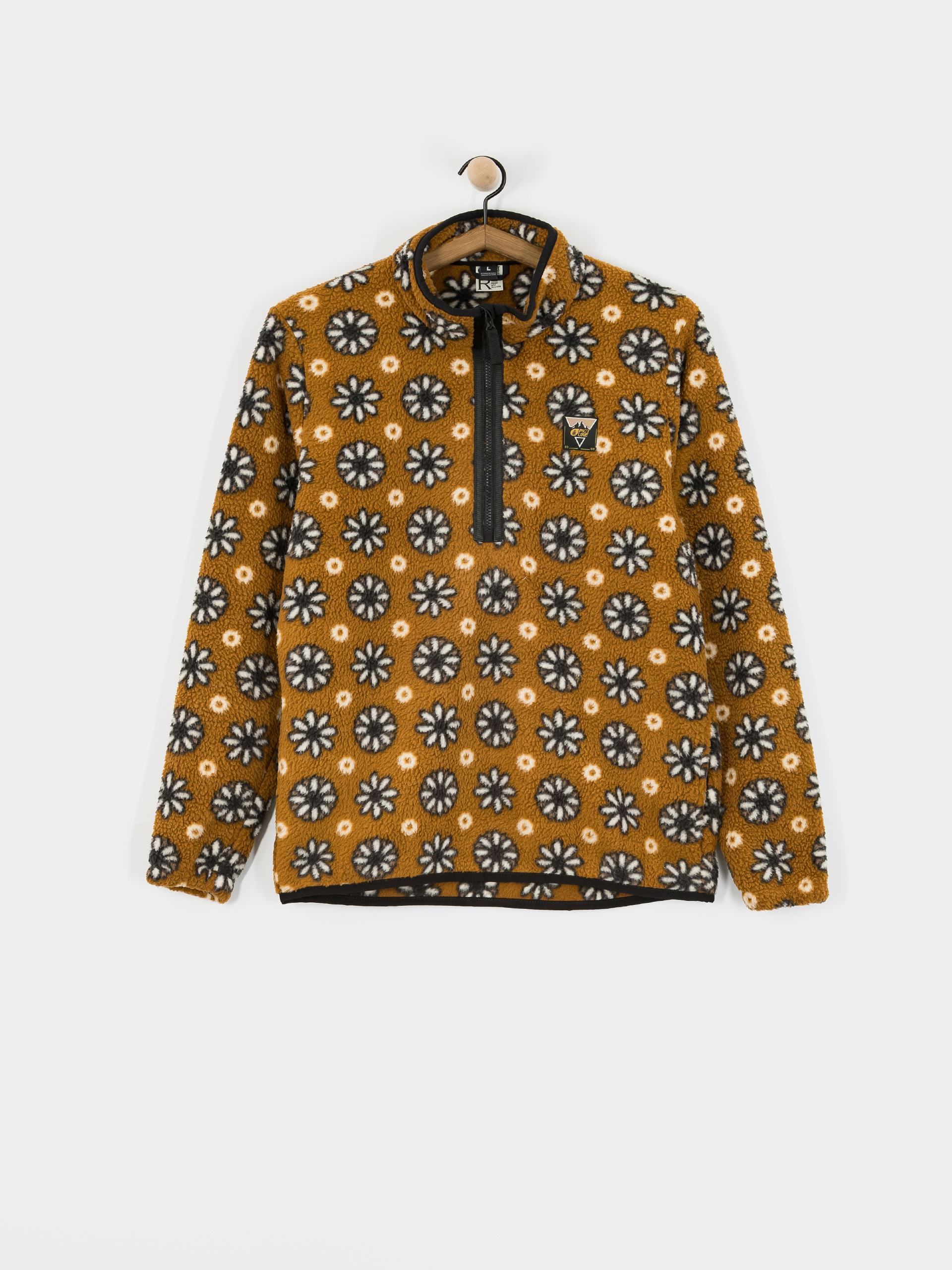 Picture Kimag Printed 1/4 Zip Polu00e1r pulu00f3ver (daisy print)