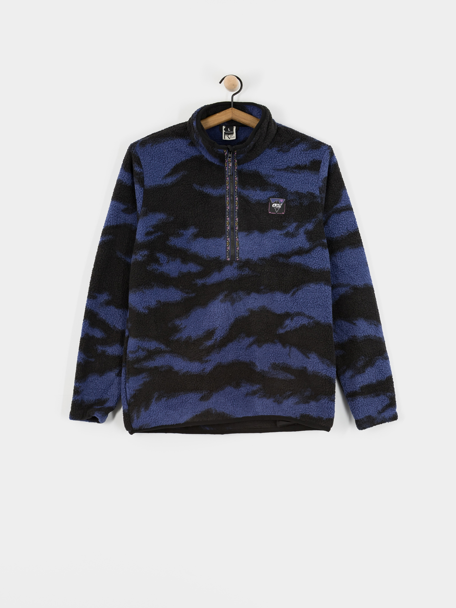 Picture Kimag Printed 1/4 Zip Polu00e1r pulu00f3ver (retro fusion print)