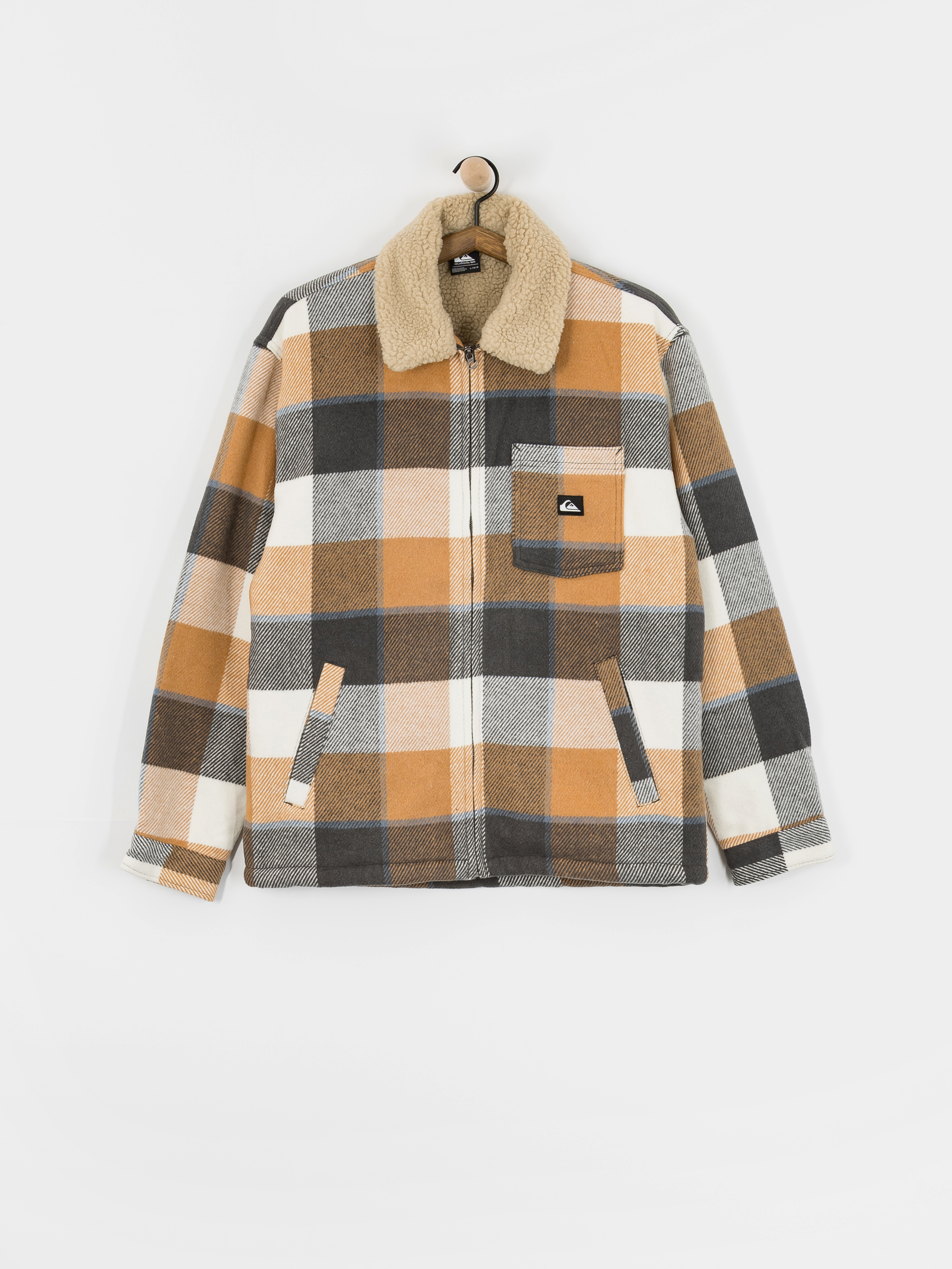 Quiksilver Dna Sherpa Harrington Dzseki (almond motherfly check)