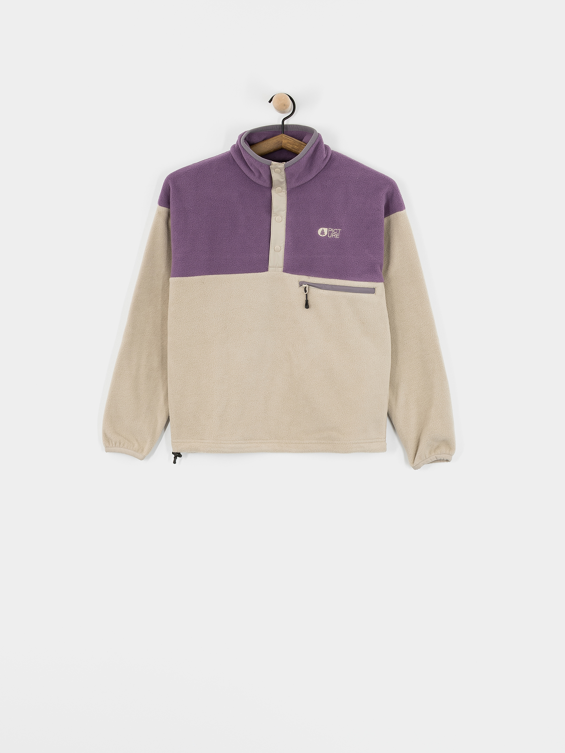 Női Picture Arcca 1/4 Zip Polár pulóver (pure cashmere)