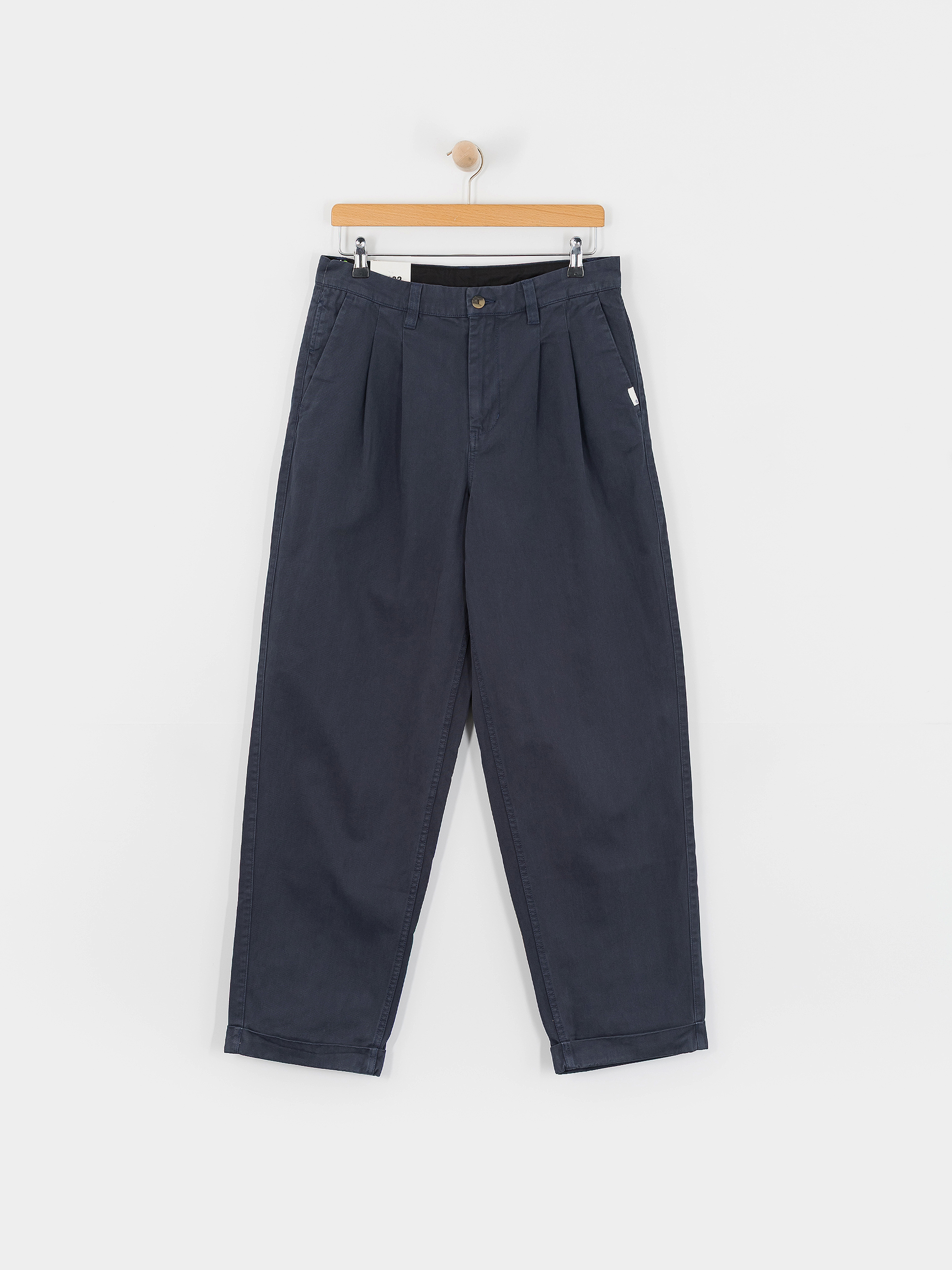 Element Big Pleated Chino Kisnadrág (eclipse navy)