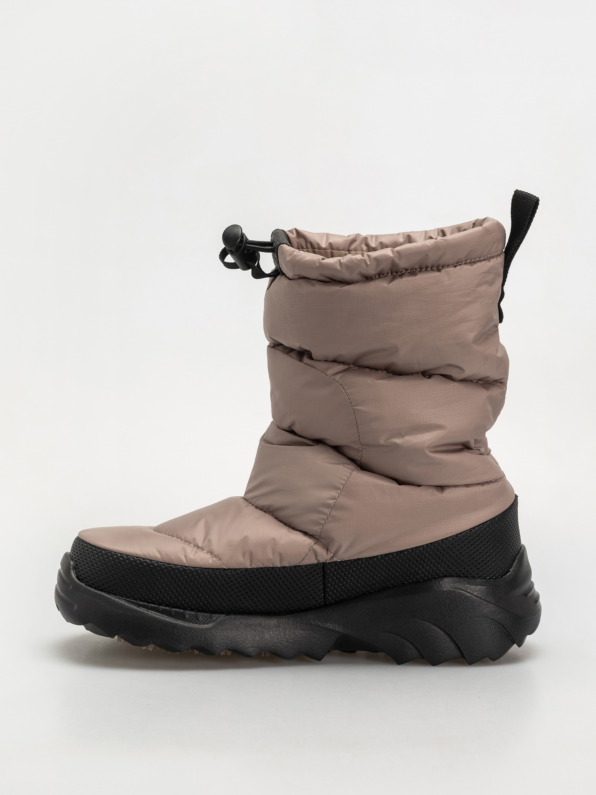 The North Face Nuptse Traction Bootie Cipők (mushroom grey/tnf black)
