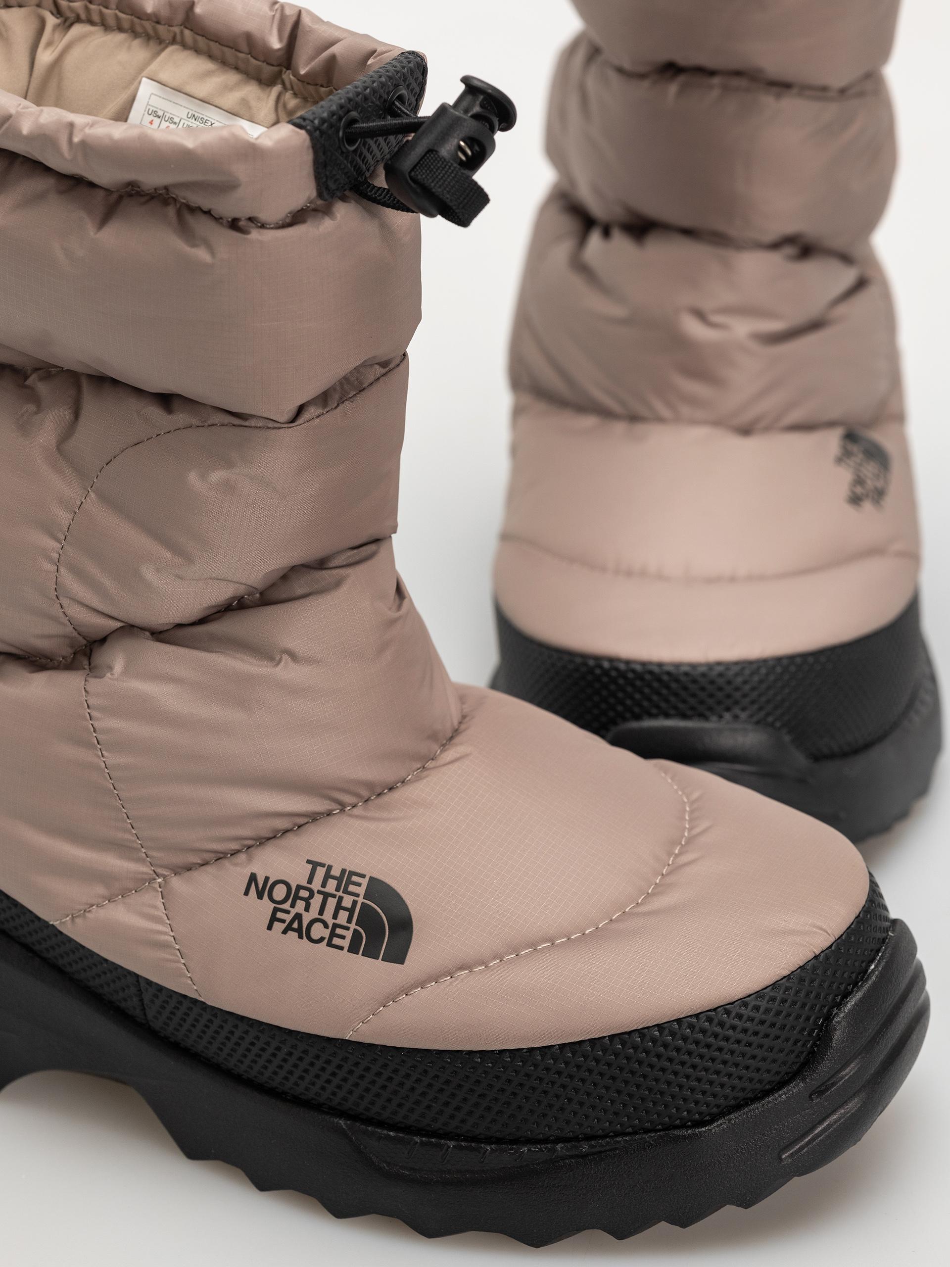 The North Face Nuptse Traction Bootie Cipők (mushroom grey/tnf black)