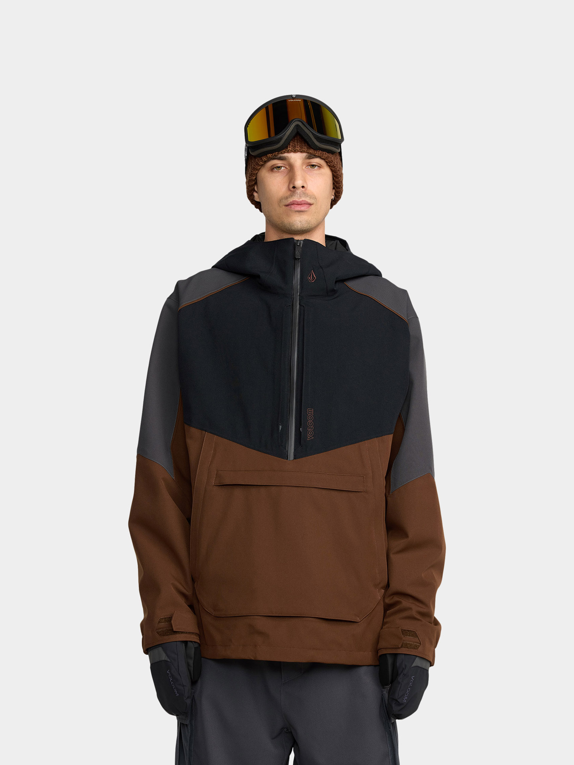 Férfi Volcom Brighton Pullover Snowboard dzseki (brown)