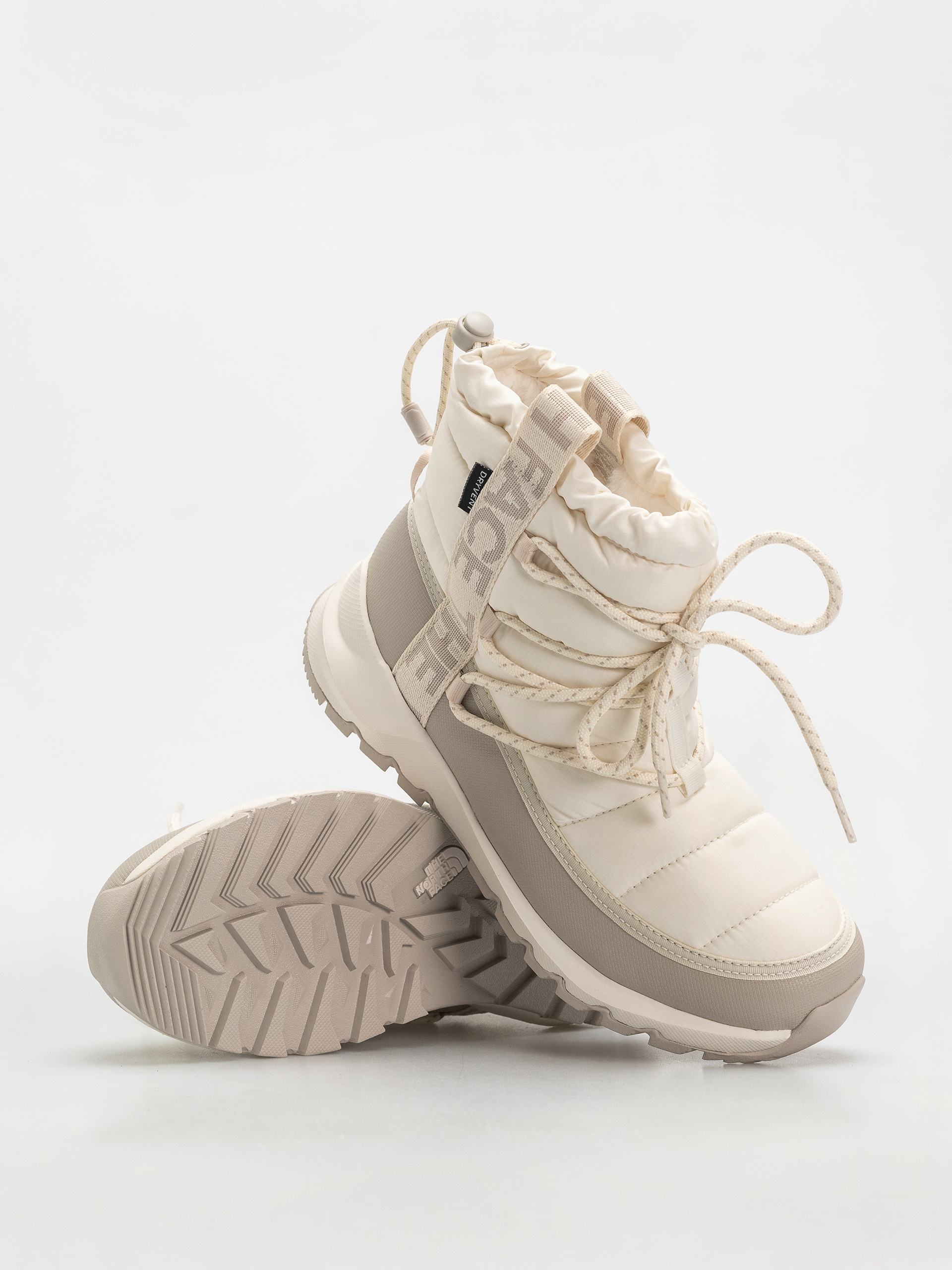Cipők The North Face Thermoball Lace Up Wp Wmn (gardenia white/silvergrey)