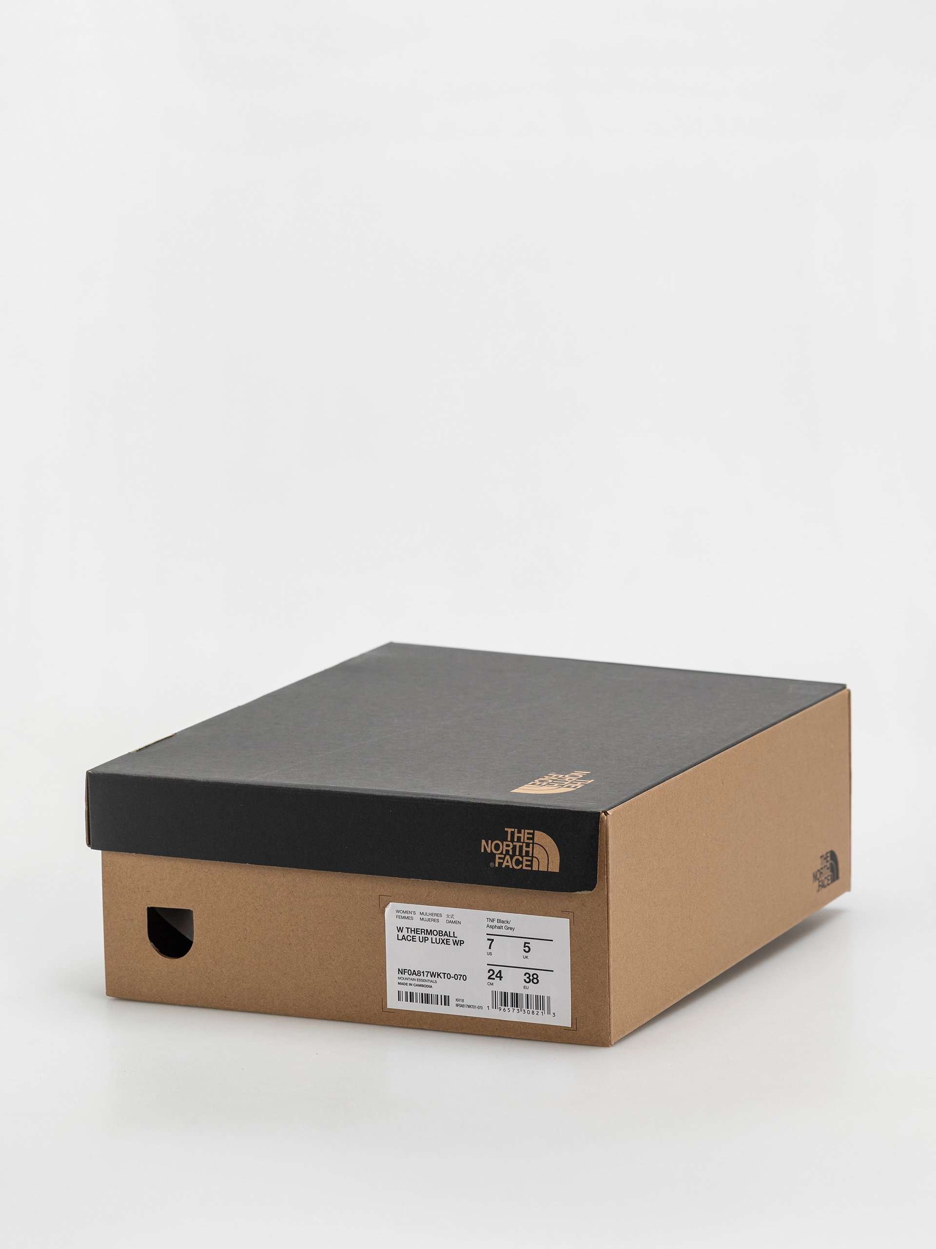 Cipők The North Face Thermoball Lace Up Luxe Wp Wmn (tnf black/asphalt grey)