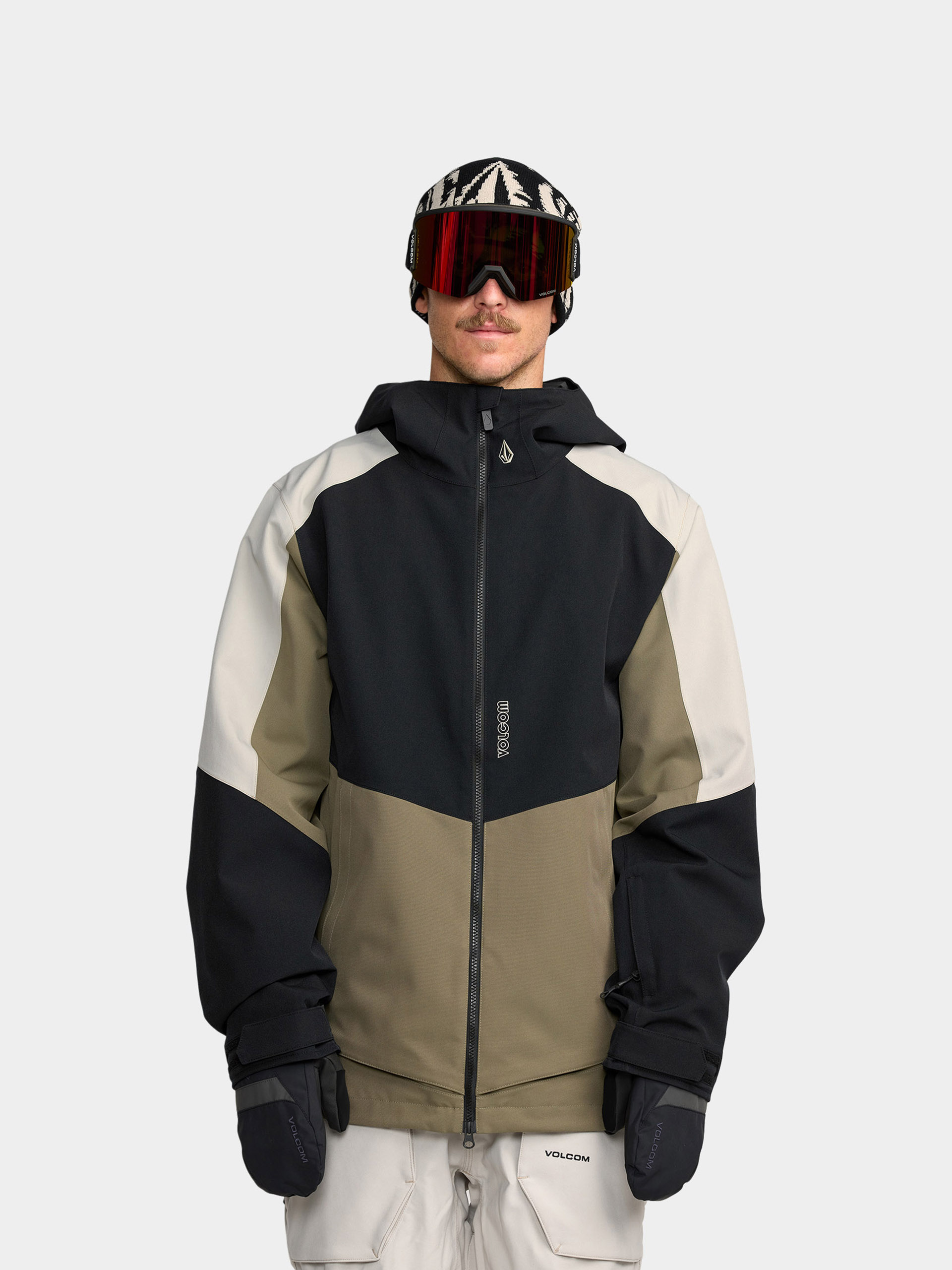 Snowboard dzseki Volcom Brighton Full Zip (military)