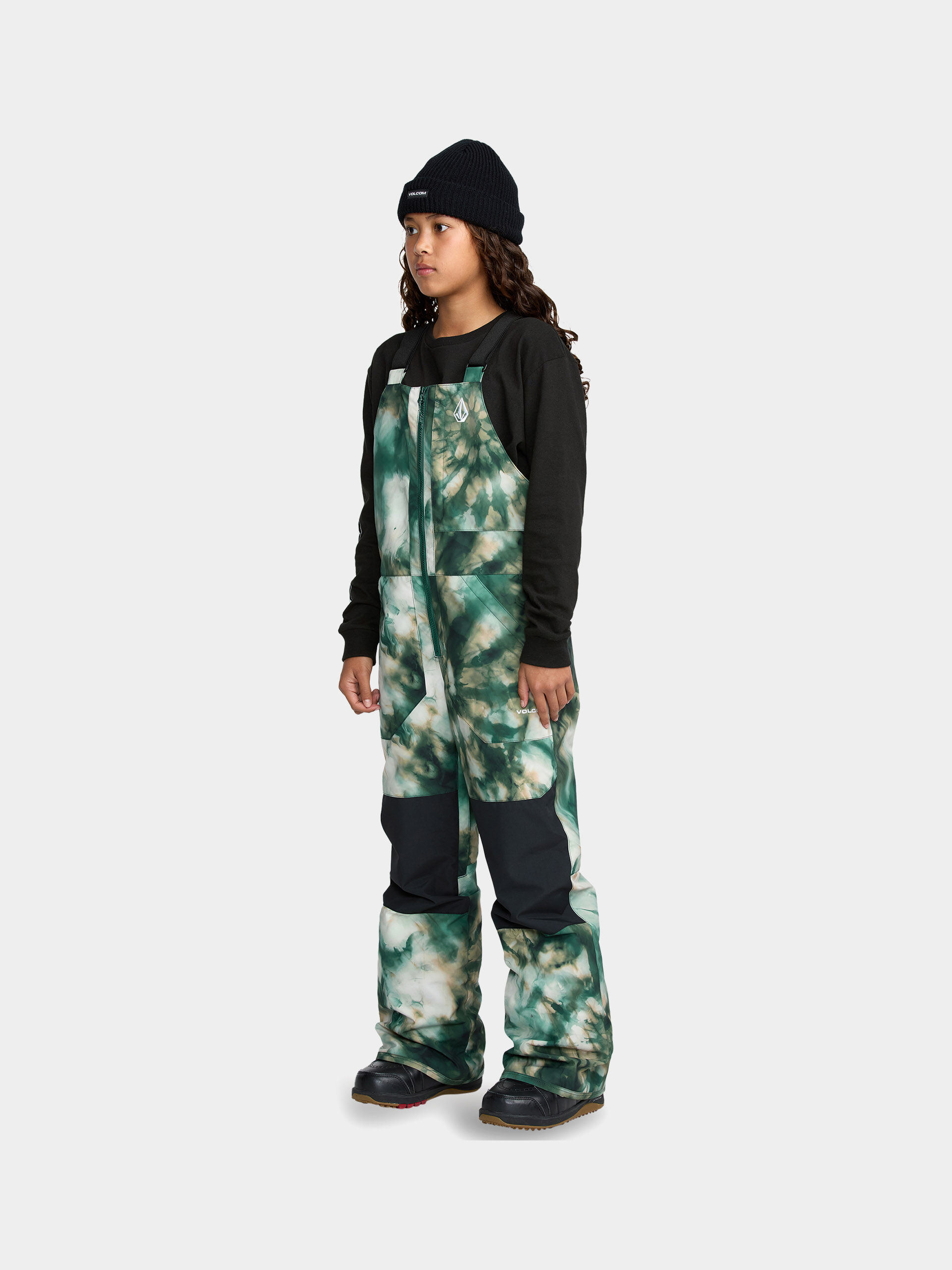 Snowboard nadrág Volcom Barkley Ins Bib Overall JR (green)