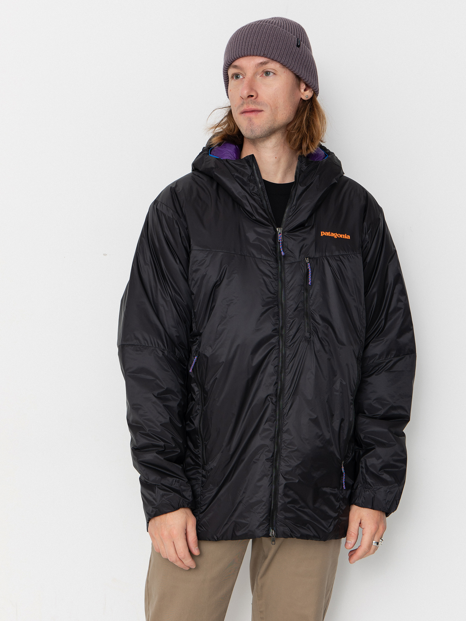 Patagonia DAS Parka Dzseki - fekete (black w/p6 blue)