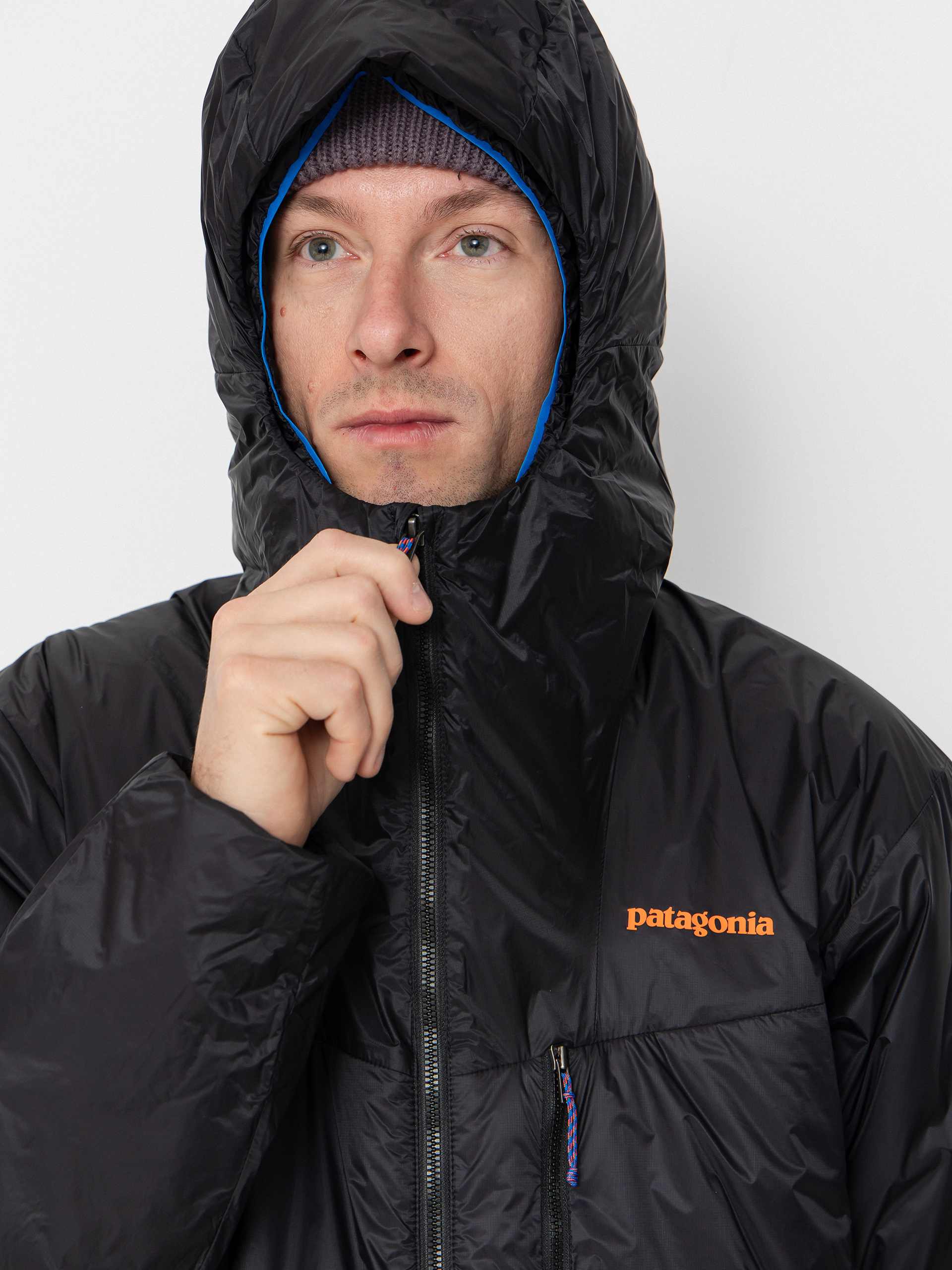 Patagonia DAS Parka Dzseki (black w/p6 blue)