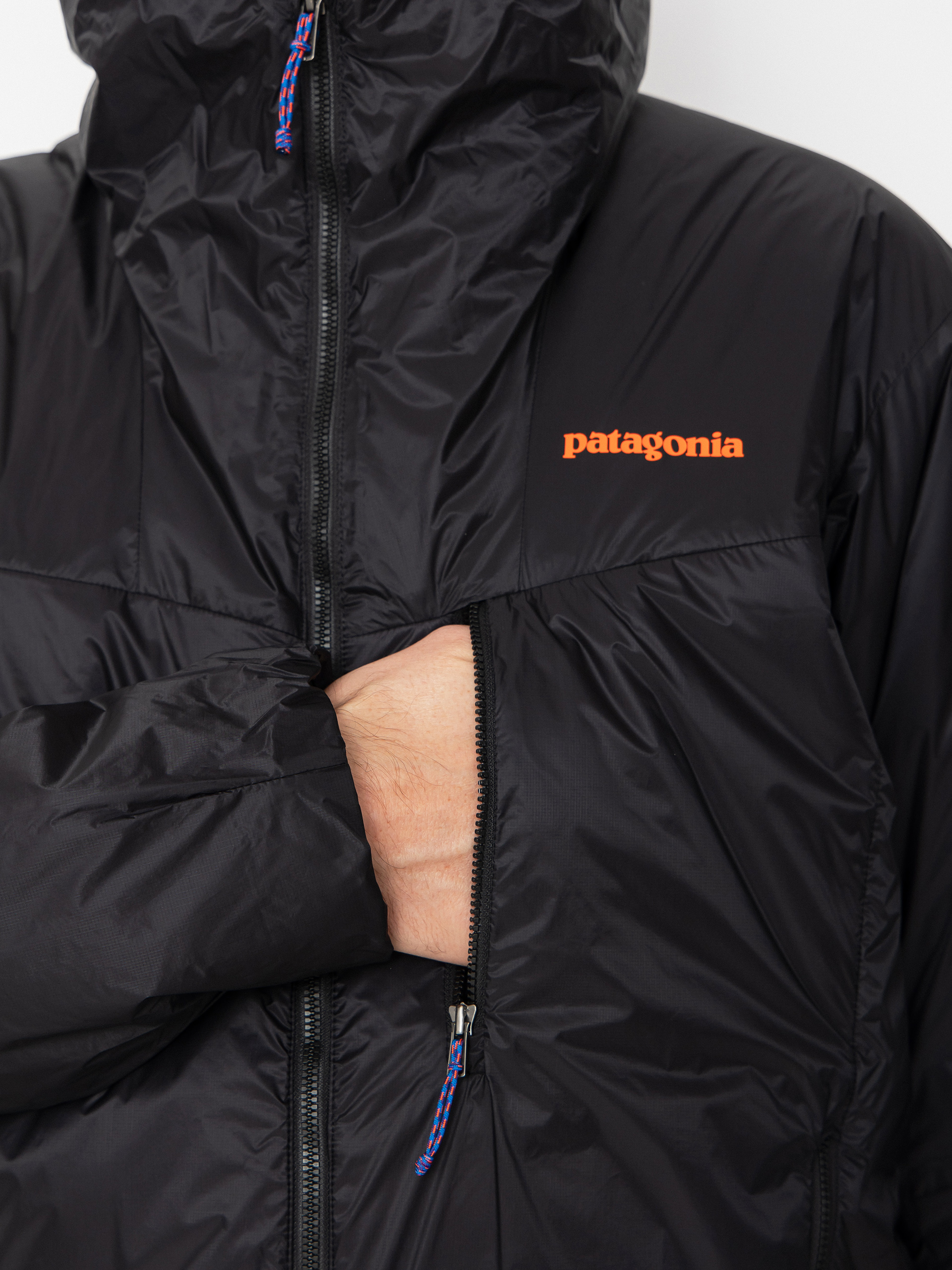 Patagonia DAS Parka Dzseki (black w/p6 blue)