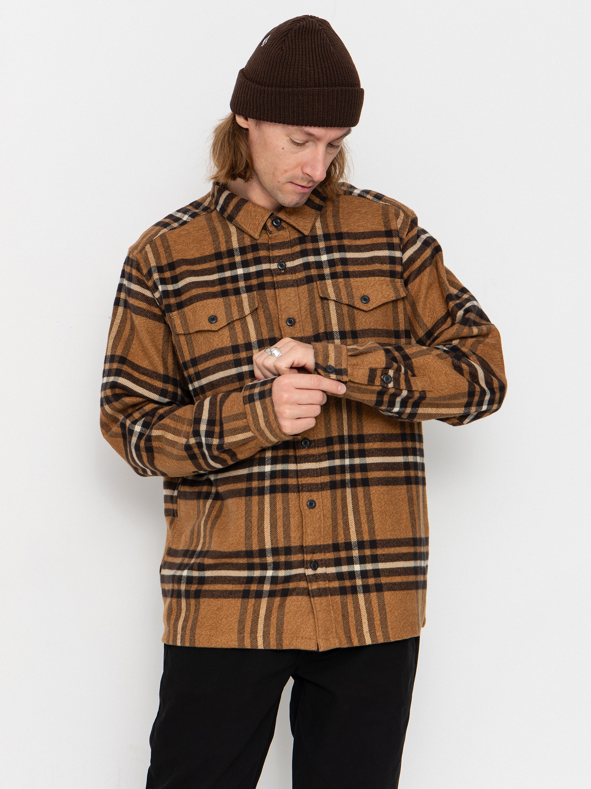 Patagonia Fjord Flannel Ing (catch deer brown)