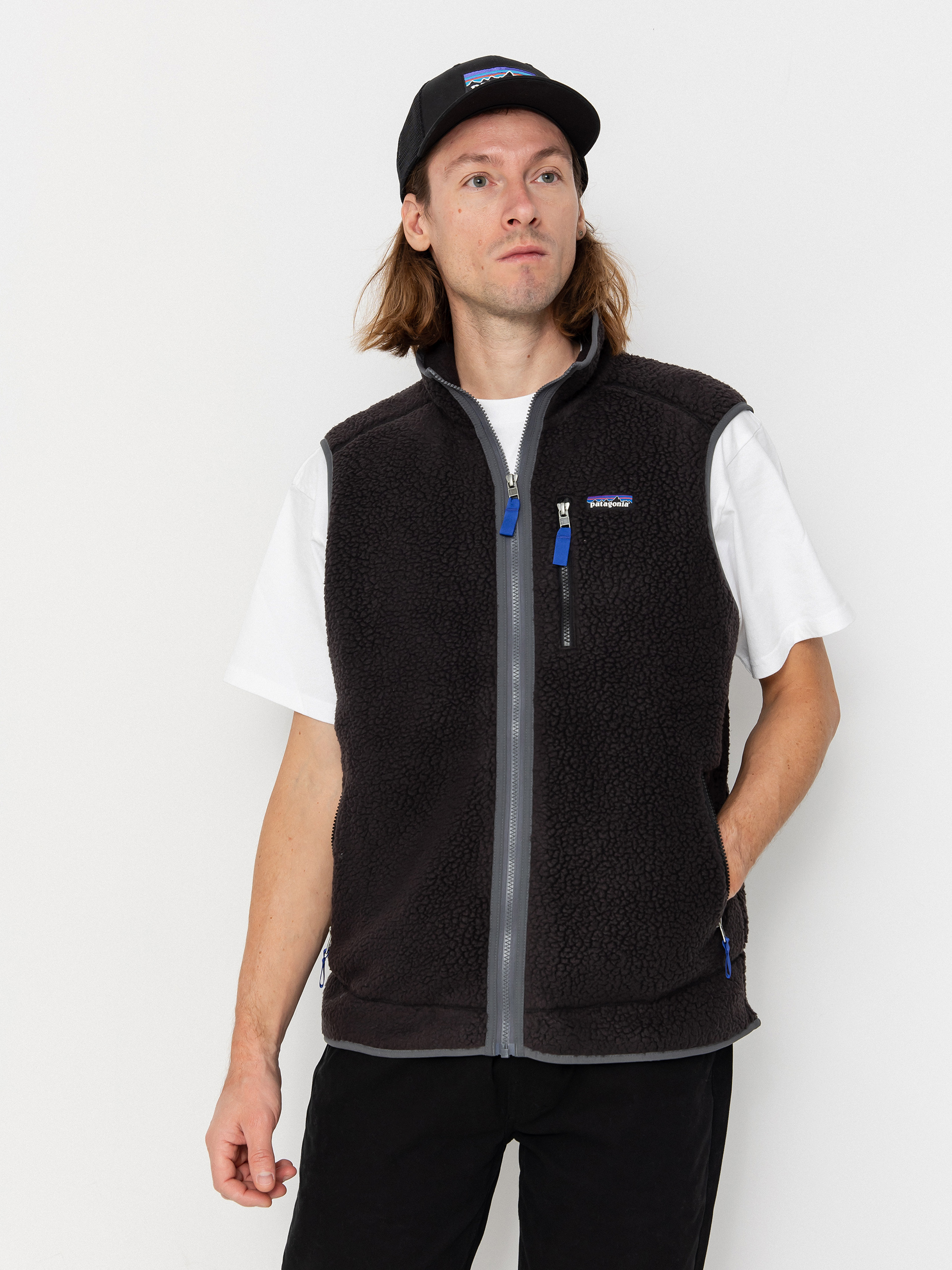 Patagonia Retro Pile Mellu00e9ny (black w/forge grey)