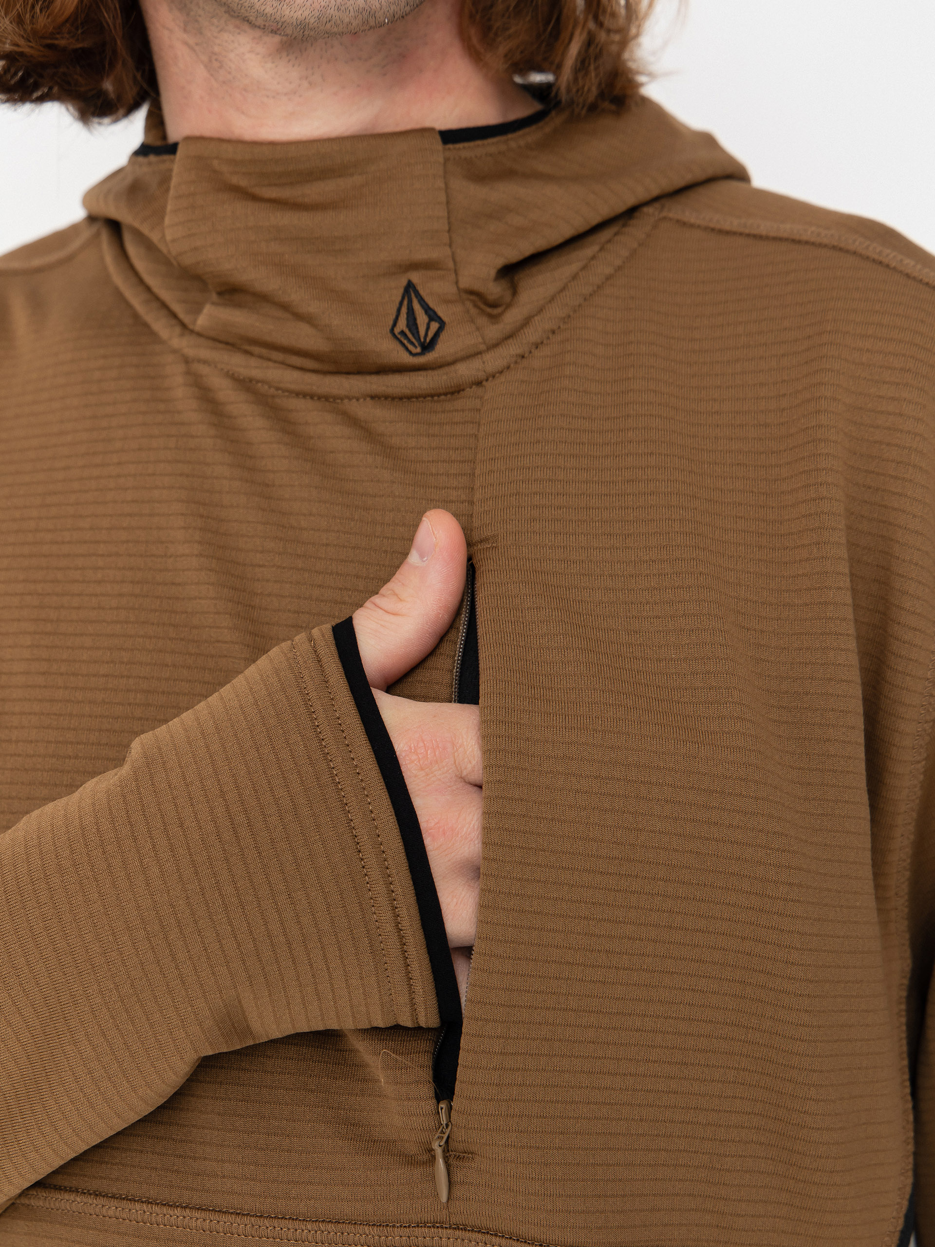 Férfi Volcom Gridlock HD Thermo pulóver (bronze)