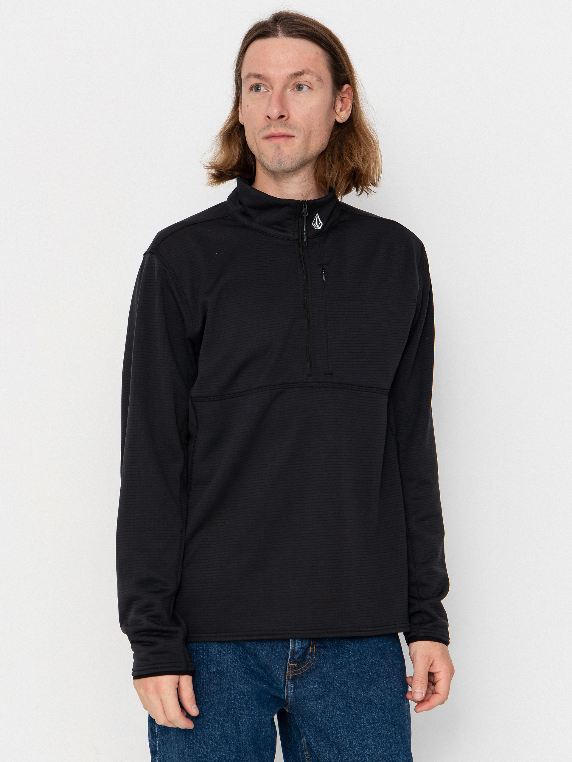 Férfi Thermo pulóver Volcom Gridlock Mock Neck (black)