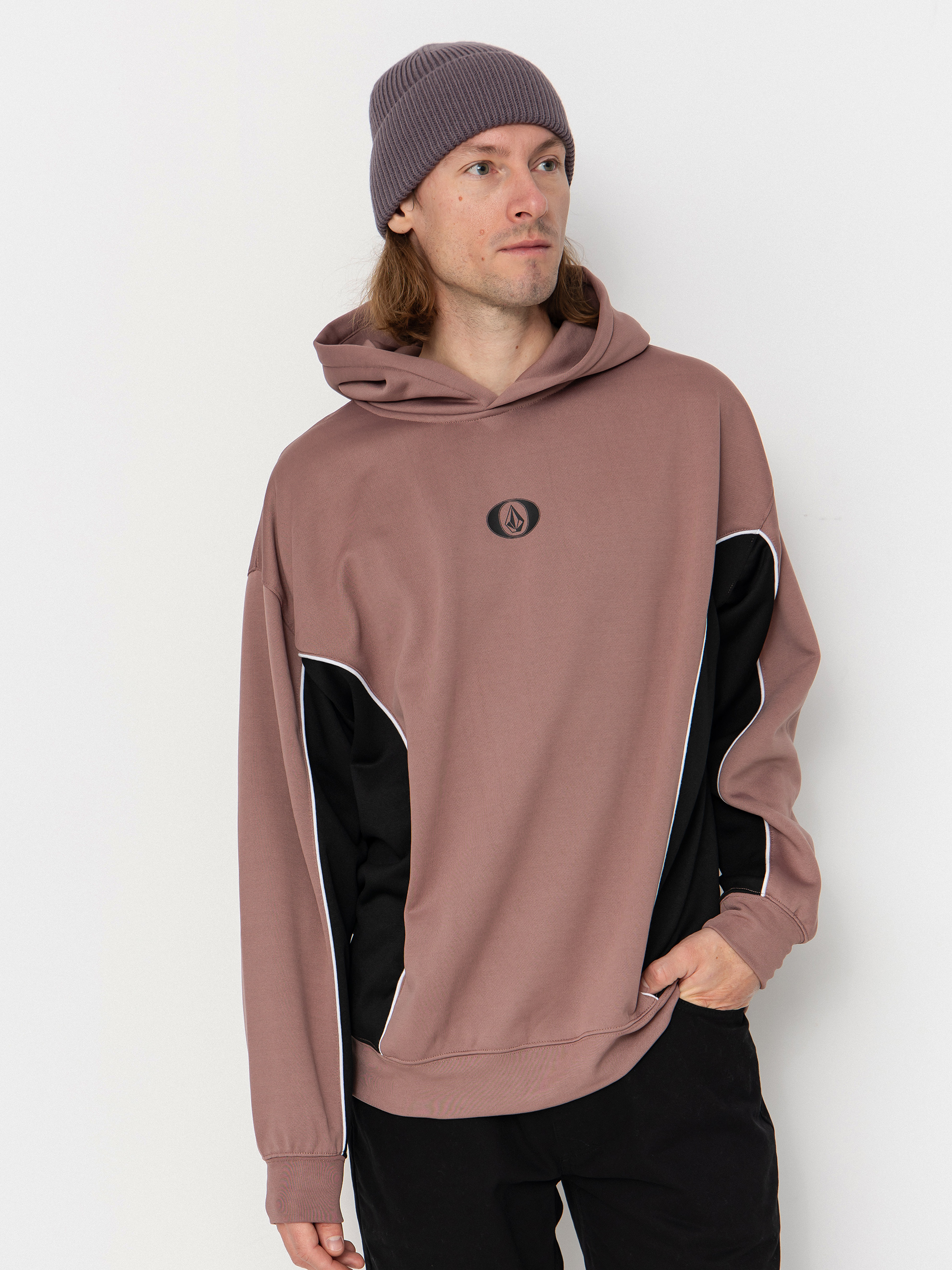 Férfi Volcom Vital Hydro HD Thermo pulóver (mauve)