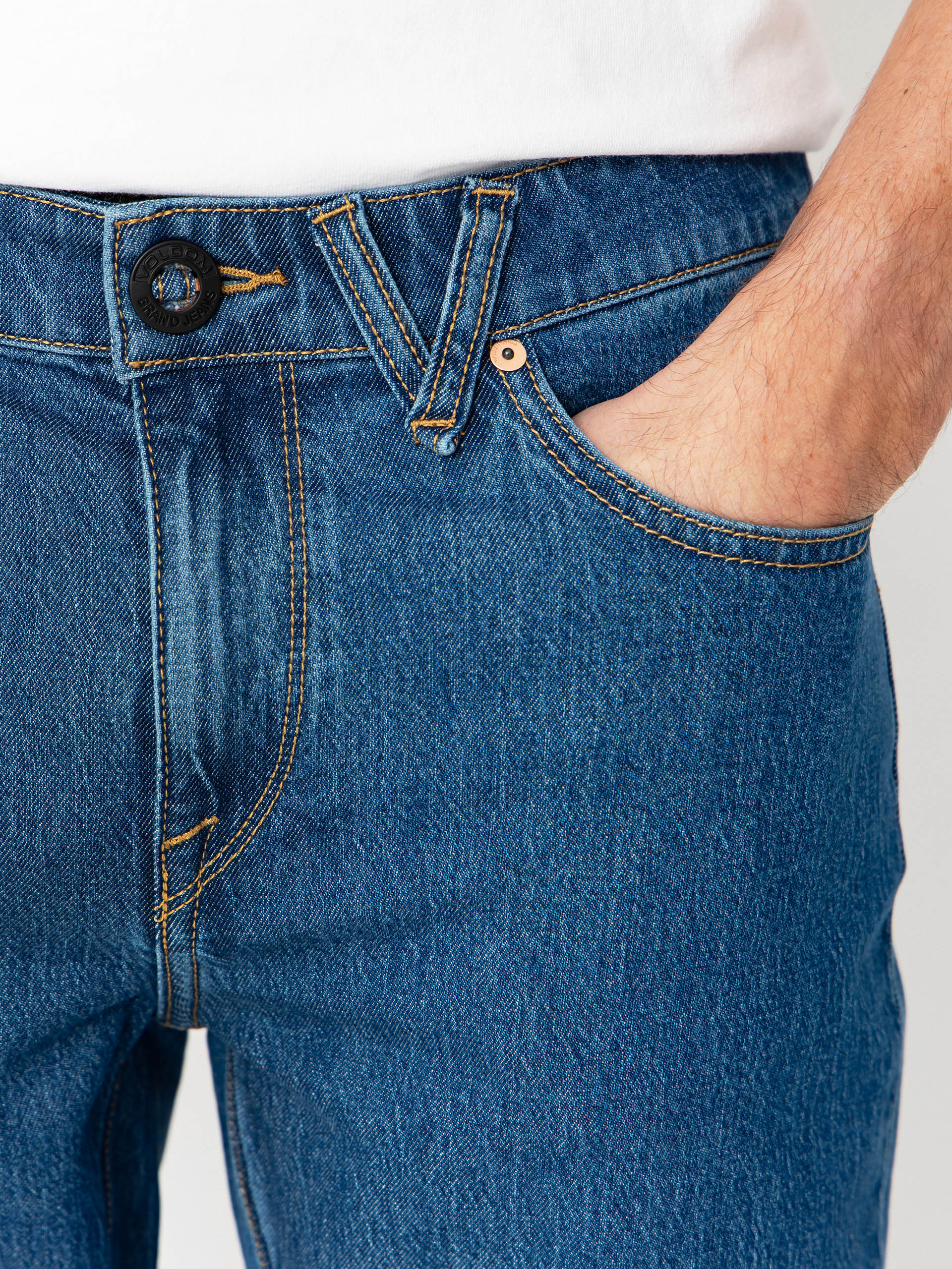 Volcom Solver Denim Kisnadrág (bold blue)