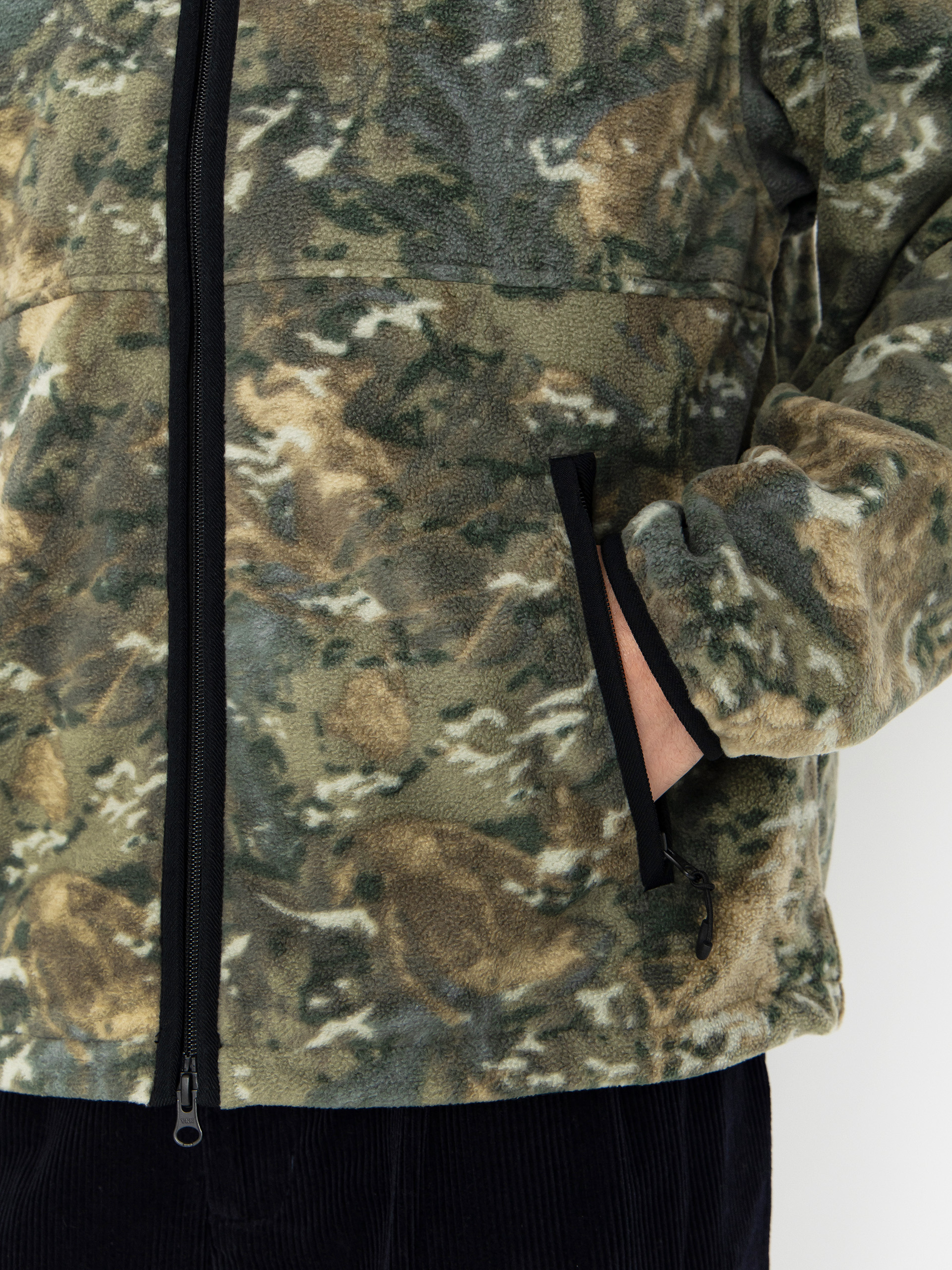 Férfi Carhartt WIP Blevin Polár pulóver (camo combi/green)