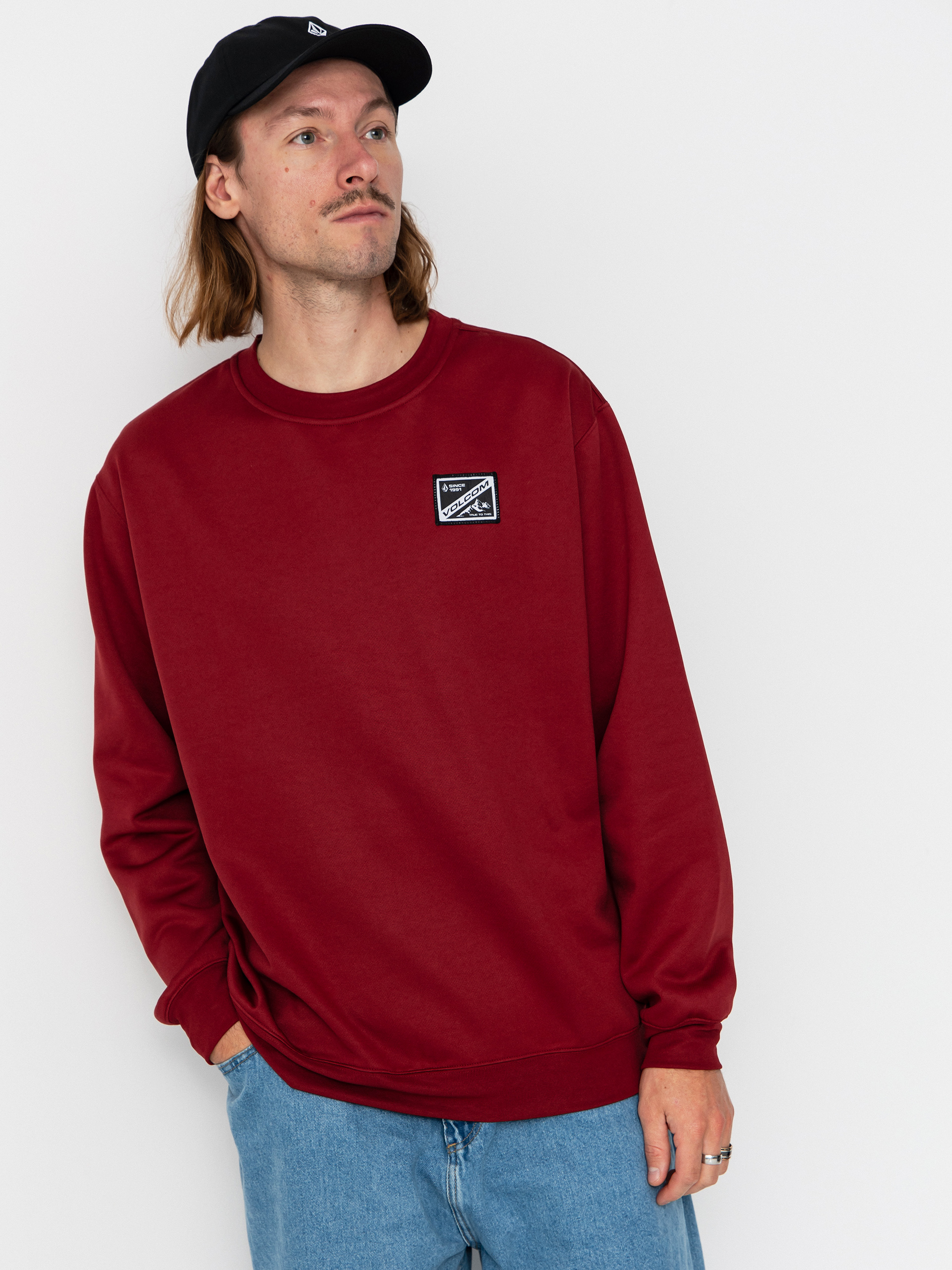Volcom Hydro Pulóver (burnt red)