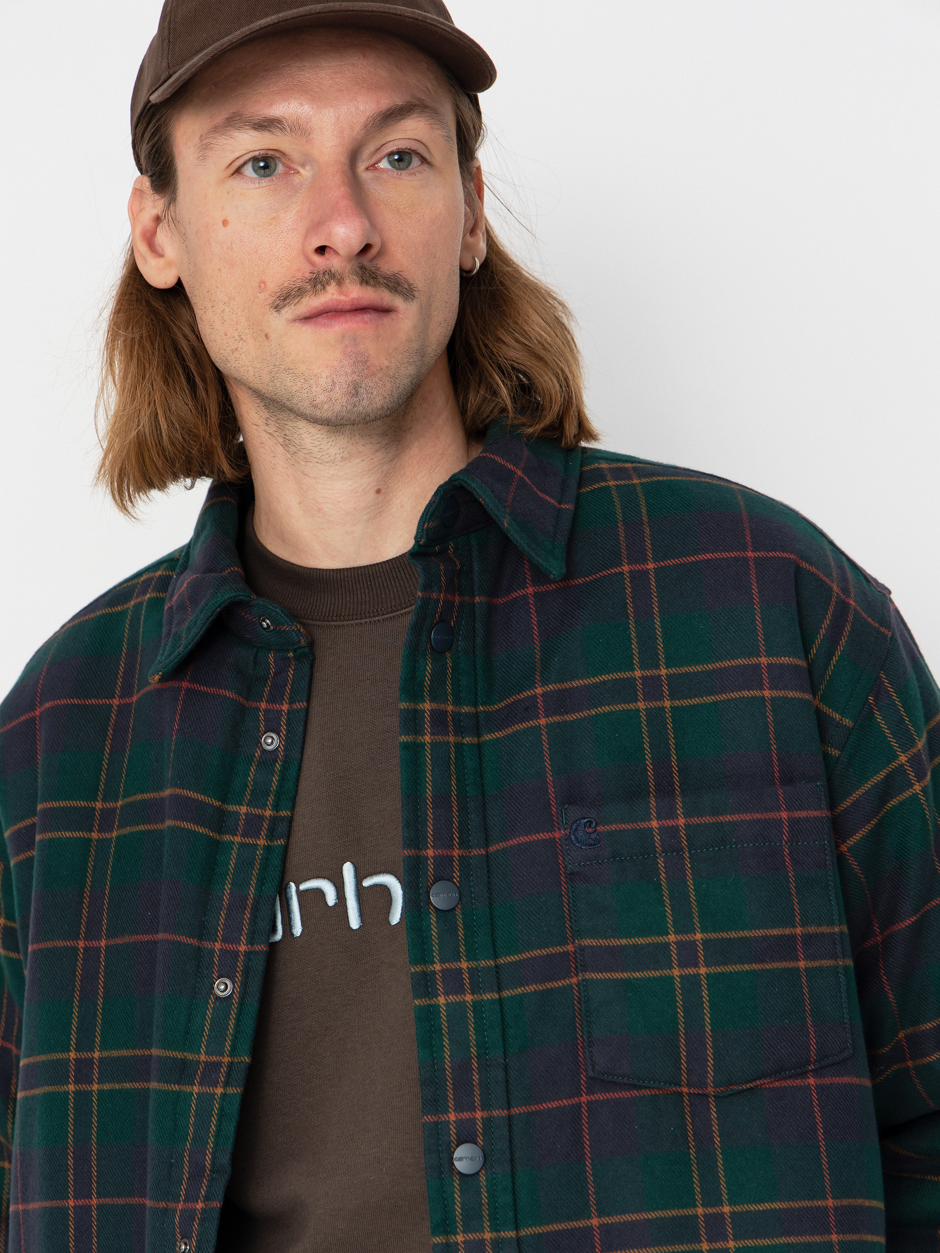 Carhartt WIP Gargan Dzseki (gargan check/dark fir)