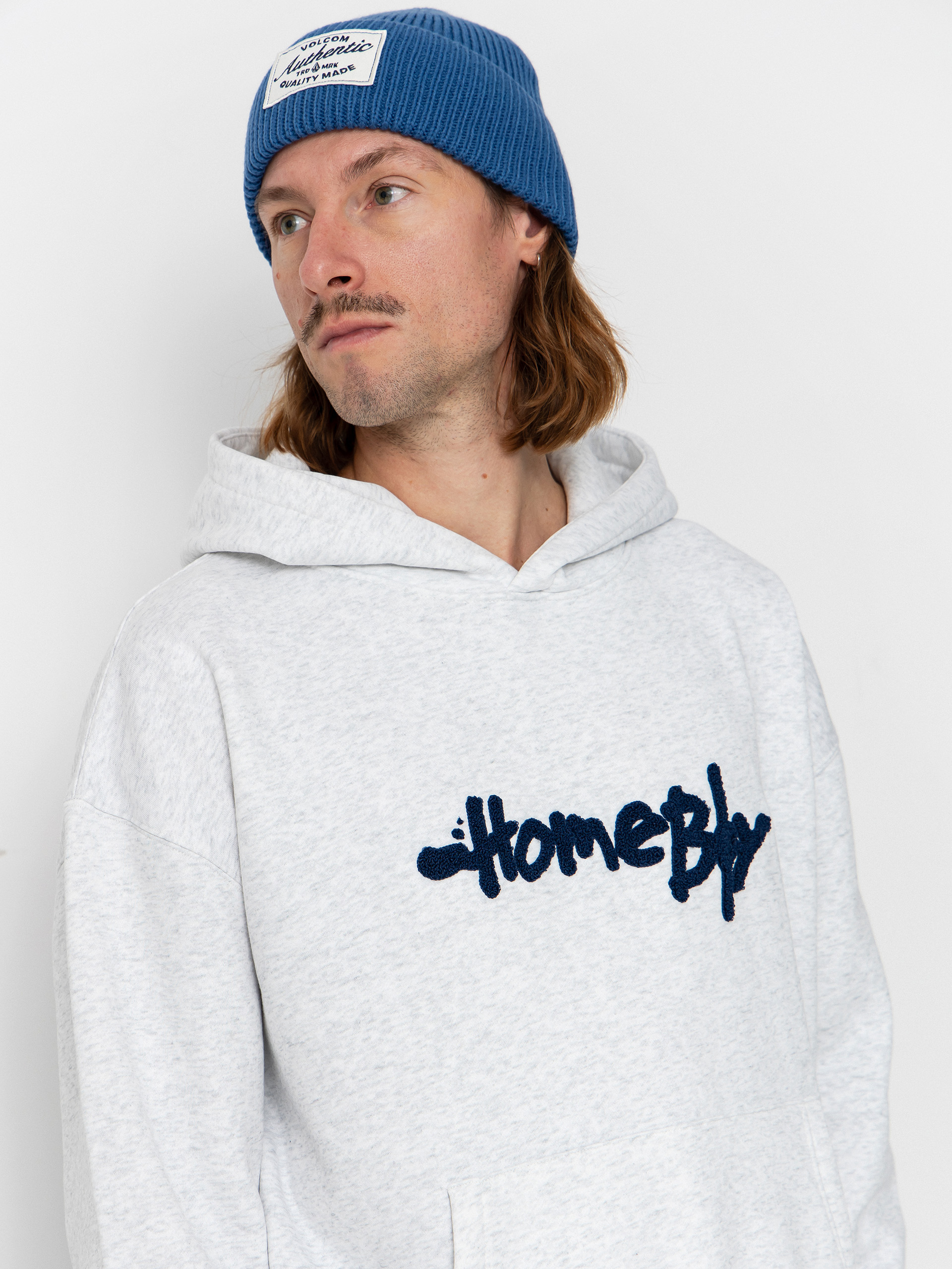 Kapucnis pulóver Homeboy Pencil Chenille HD (grey heather)