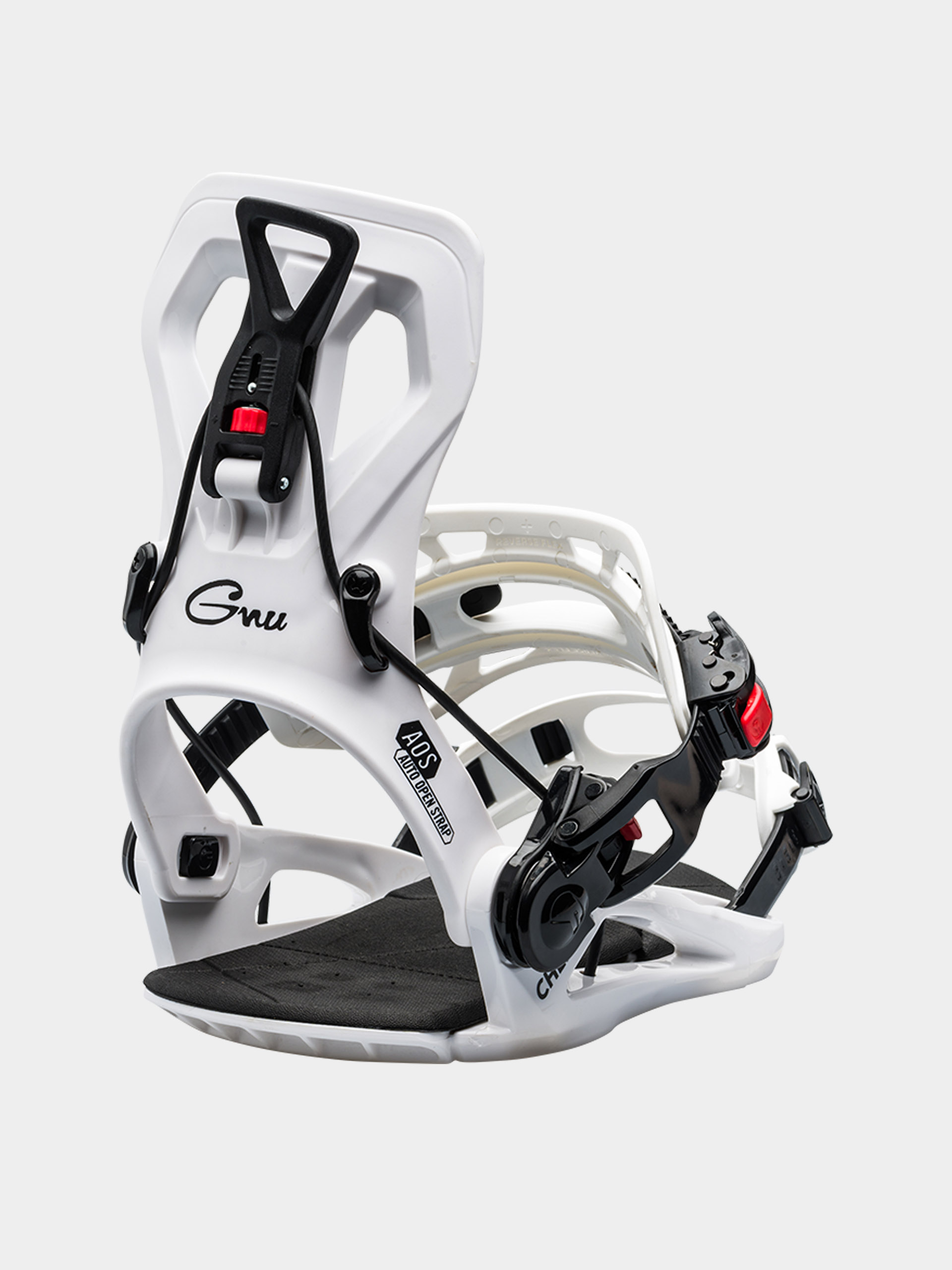 Snowboard ku00f6tu00e9s Gnu Cheeter (white)