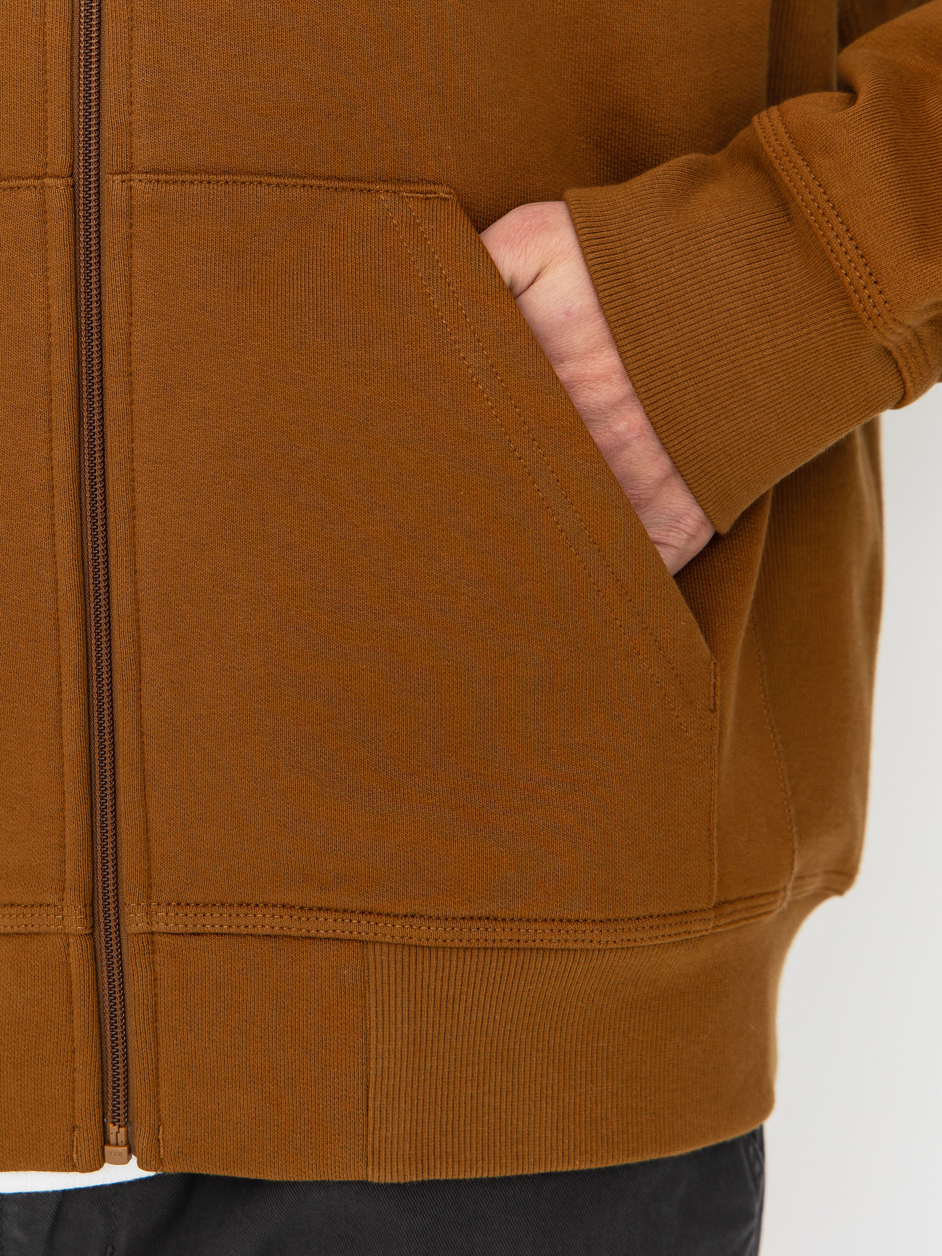 Kapucnis pulóver Carhartt WIP American Script ZHD (hamilton brown)