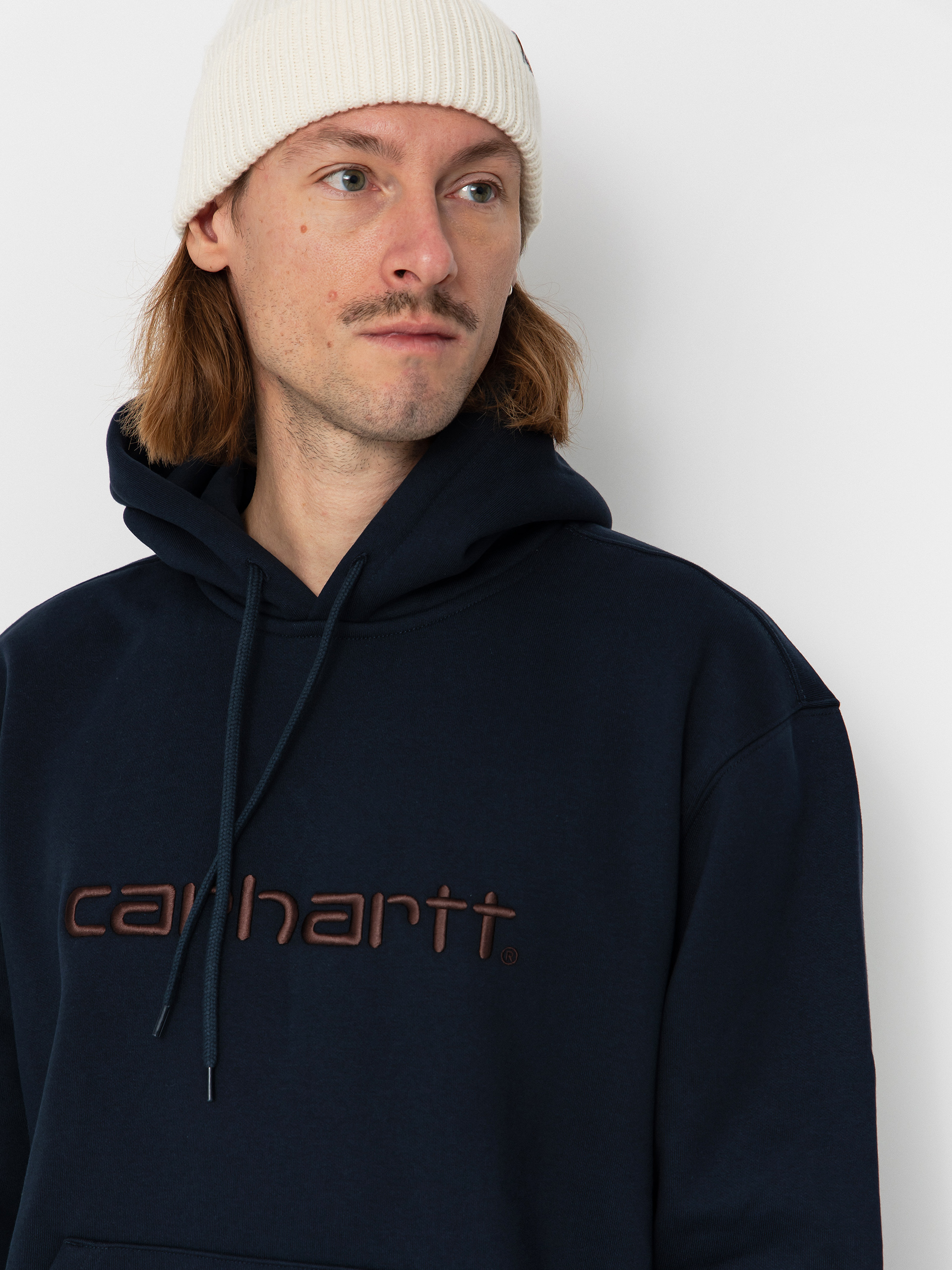 Kapucnis pulóver Carhartt WIP Carhartt HD (deep night/palisander)