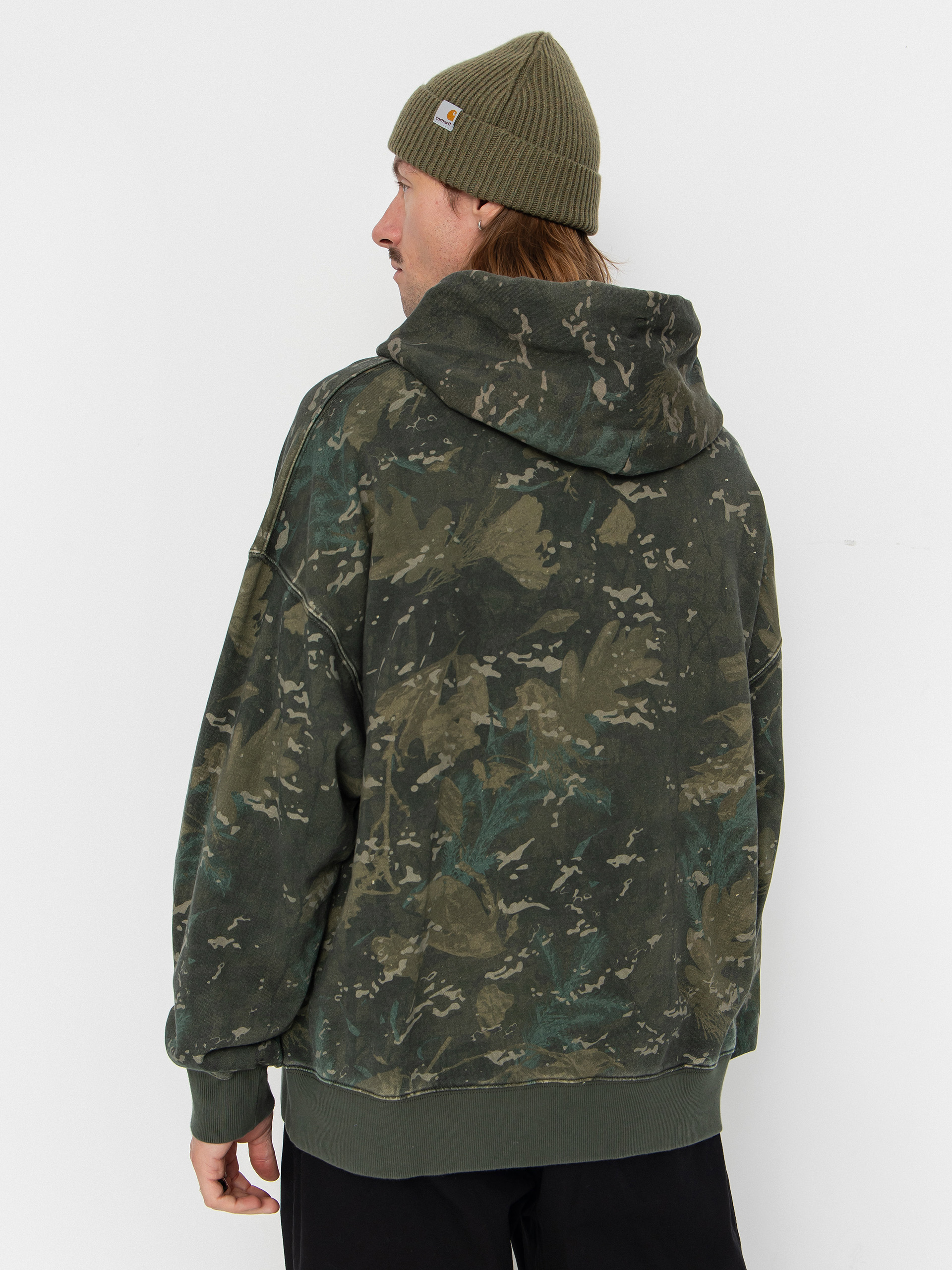 Carhartt WIP Benton HD Kapucnis pulóver (camo combi/green/garment dyed)