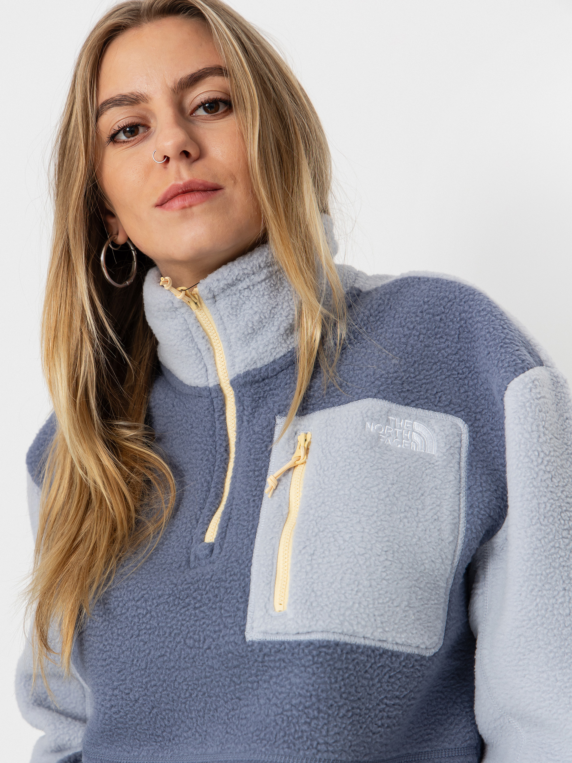 Férfi The North Face Yumiori 1/4 Zip Polár pulóver (twilight galaxy/blue fl)