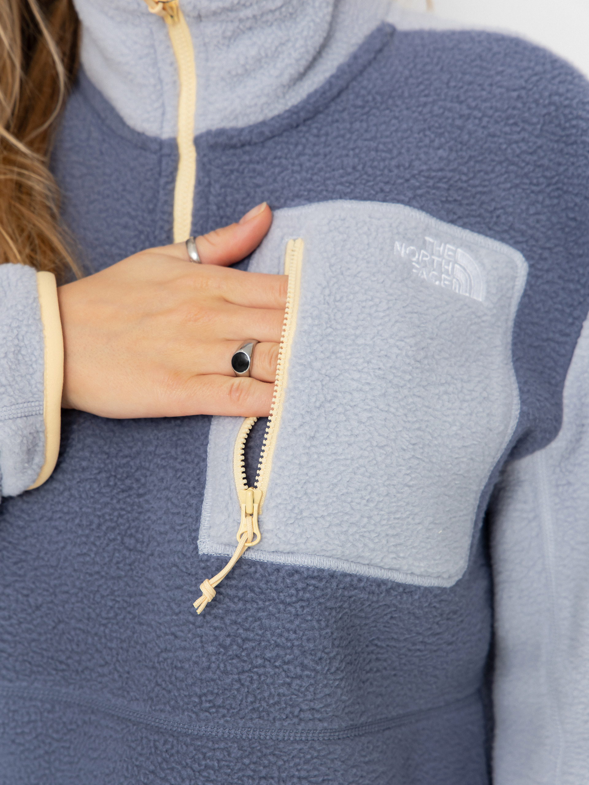 Férfi The North Face Yumiori 1/4 Zip Polár pulóver (twilight galaxy/blue fl)