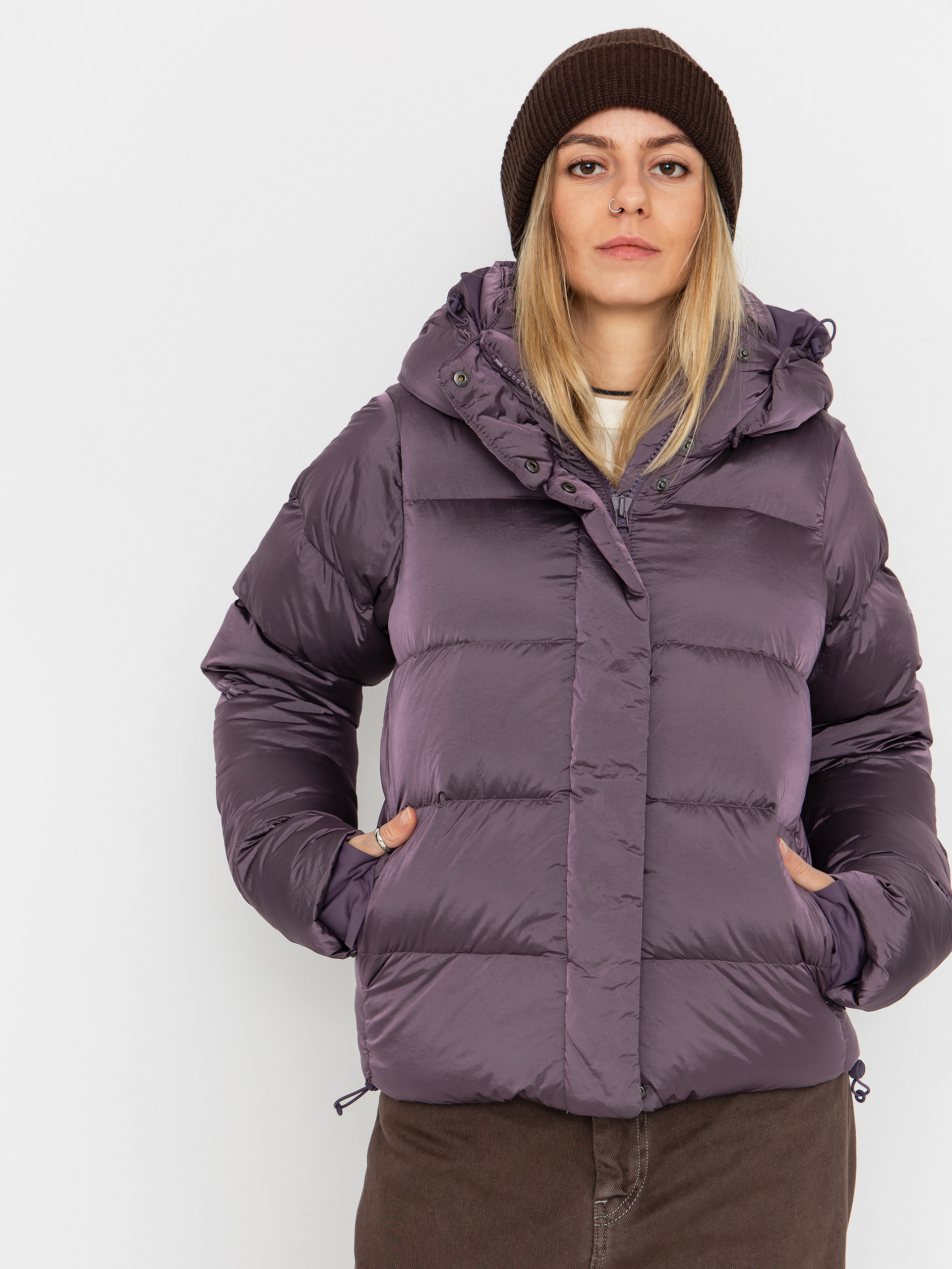 Columbia Amaze Puff Hooded Wmn Dzseki (fig high shine)