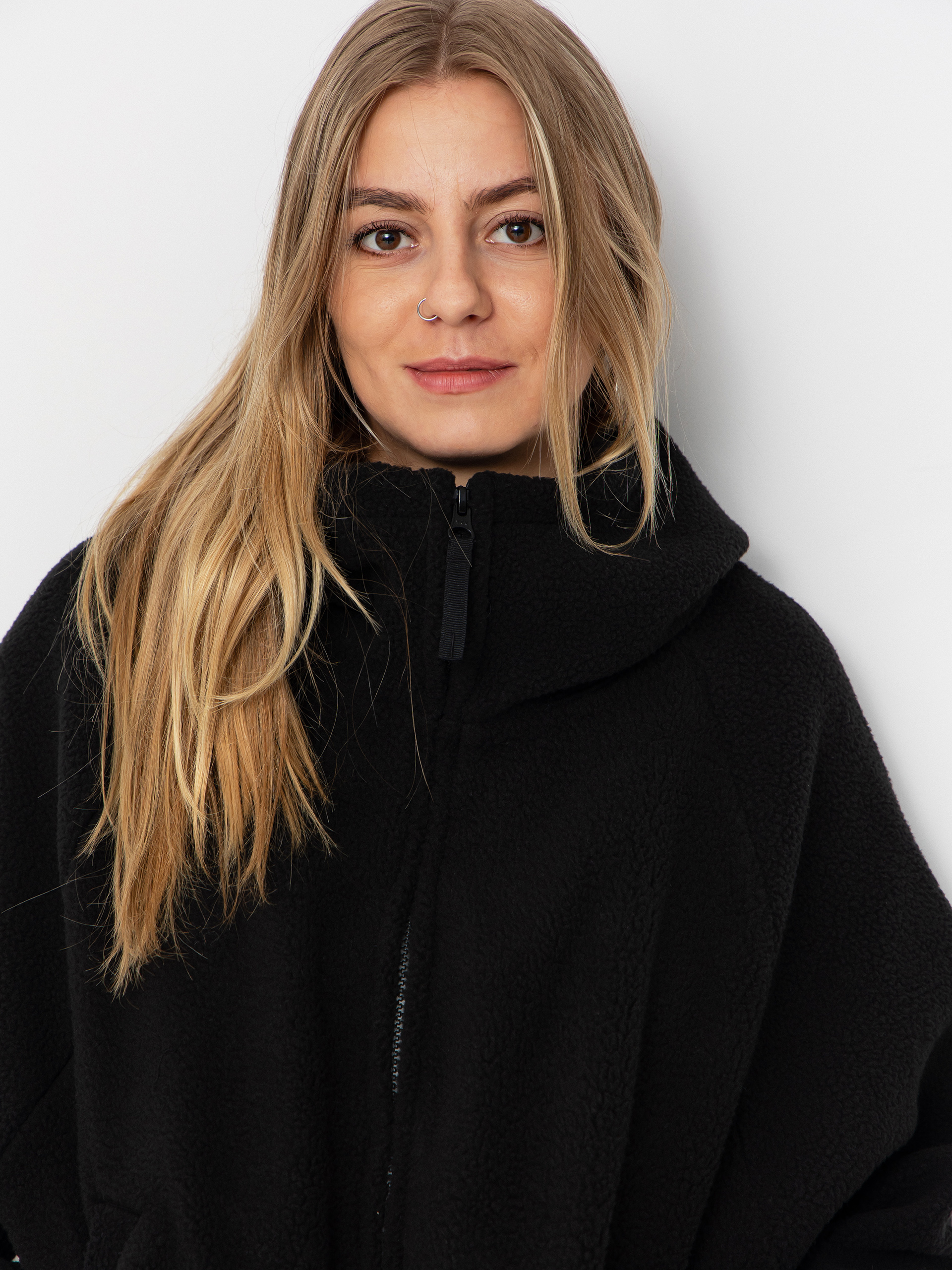 Női Carhartt WIP Helix Polár pulóver (black/porphyry)