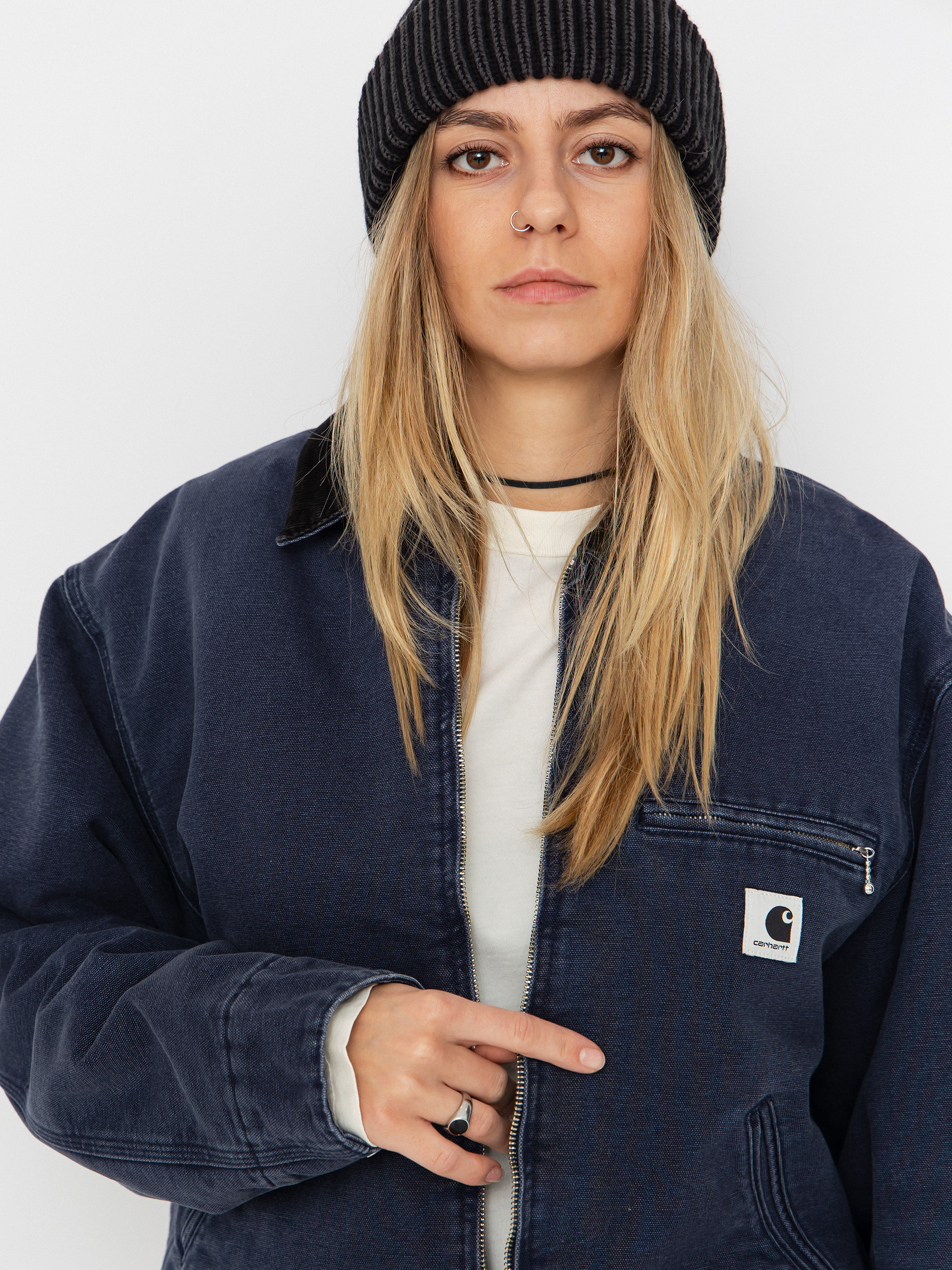 Dzseki Carhartt WIP OG Detroit Wmn (dark navy/black/stone canvas)
