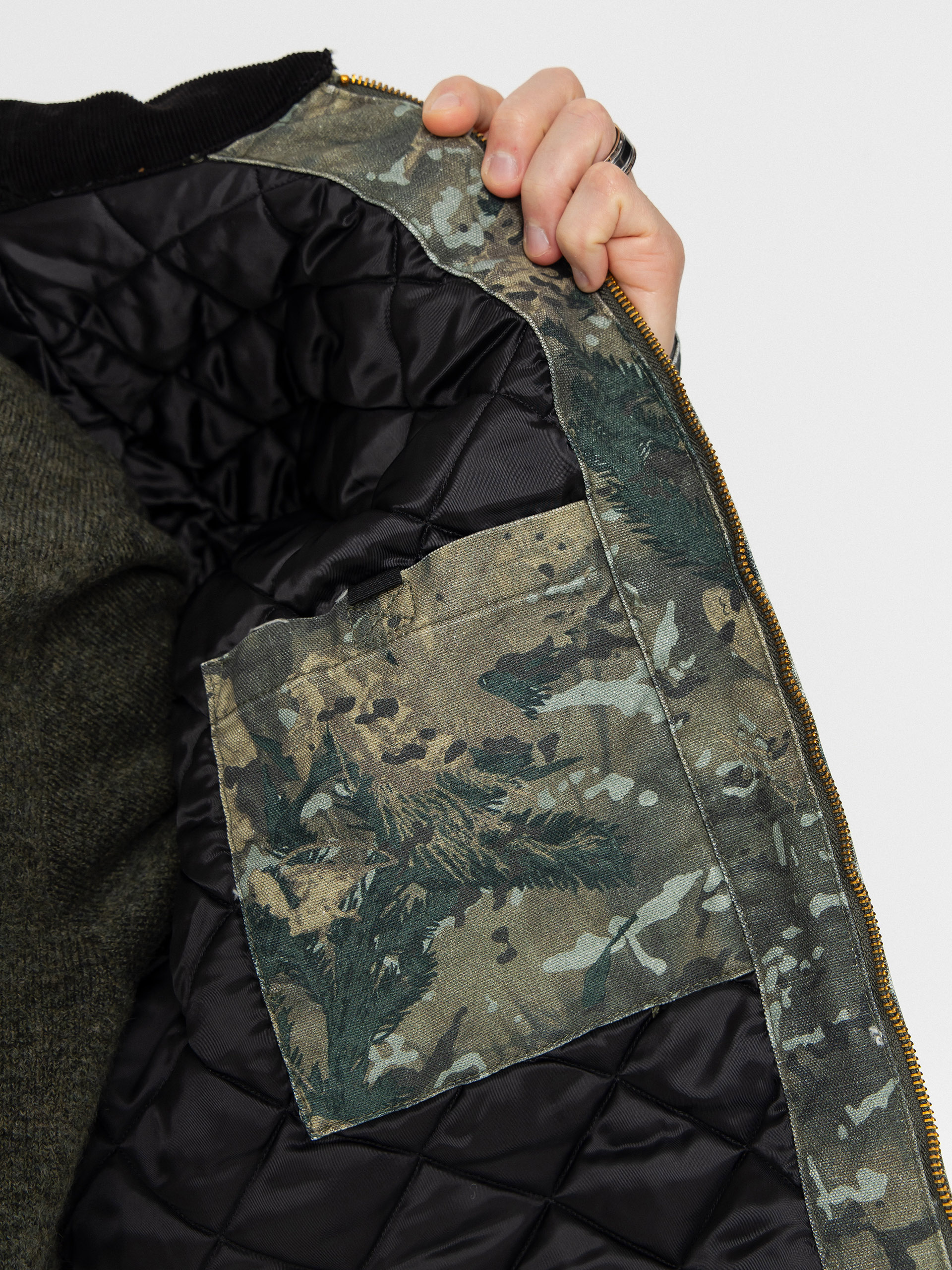 Dzseki Carhartt WIP OG Detroit (camo combi/green/black/stone washed)