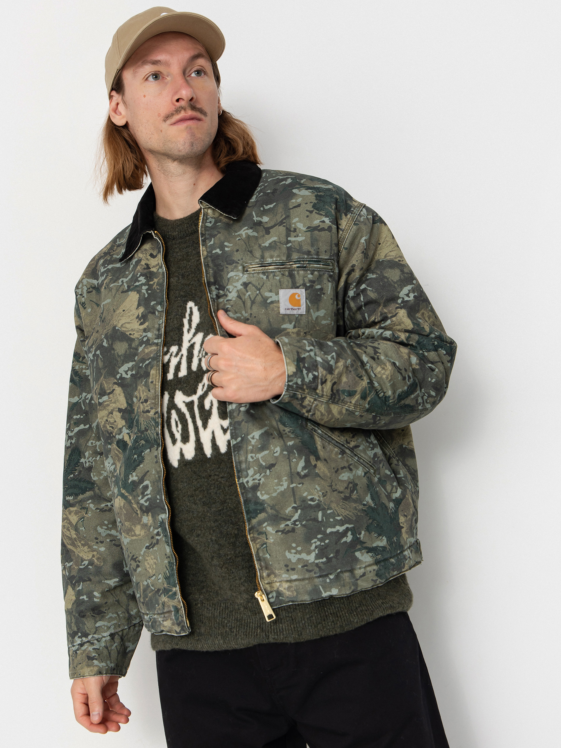 Dzseki Carhartt WIP OG Detroit (camo combi/green/black/stone washed)
