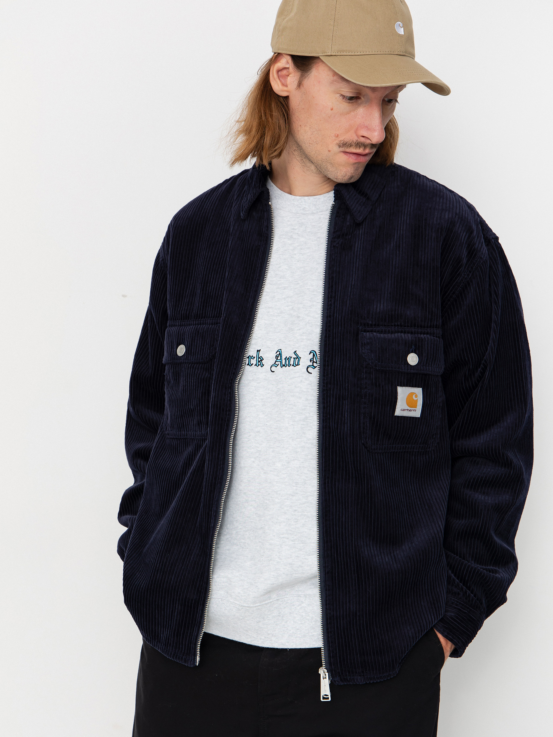 Dzseki Carhartt WIP Reynold (dark navy/rinsed)